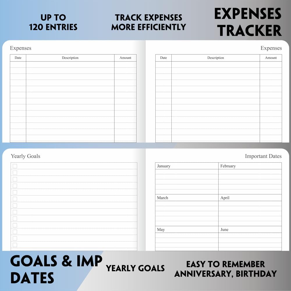 2025-2026 Planner - Weekly and Monthly Planner, Oct 2025 - Dec 2026, Holidays, Contacts and Notes Pages, Vegan Leather Cover, Elastic Closure, 5.5”x8.25”, Teal