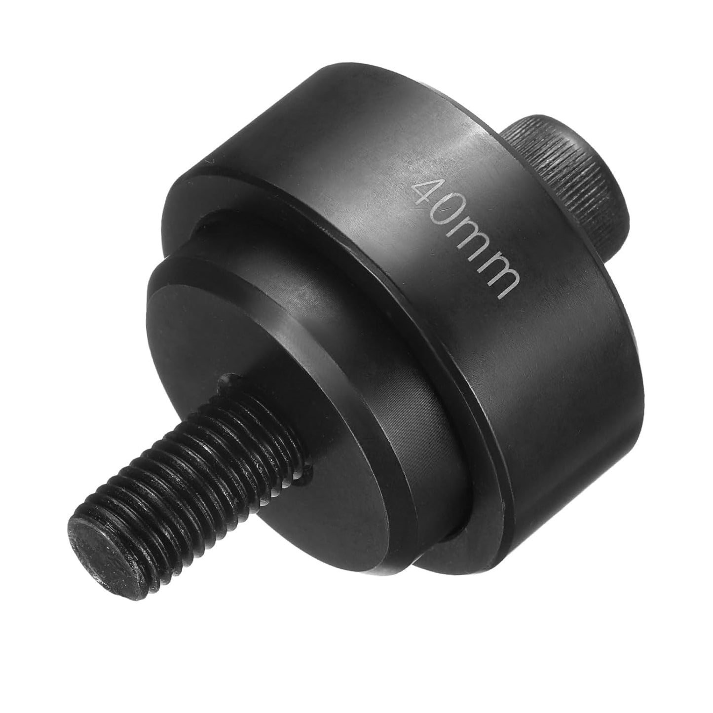 HARFINGTON Sheet Metal Punch Hole Punch 40mm Bearing Steel Precise Cutting Manual Knockout Punch Kit for Metal Steel Plate Sink Stainless Steel, Black