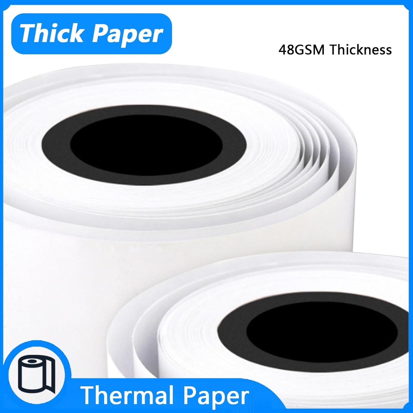 57mm Thermal Paper Cash Register POS Receipt Paper 2 1/4 for Thermal Printer to Take a Number Ticket 4 Rolls