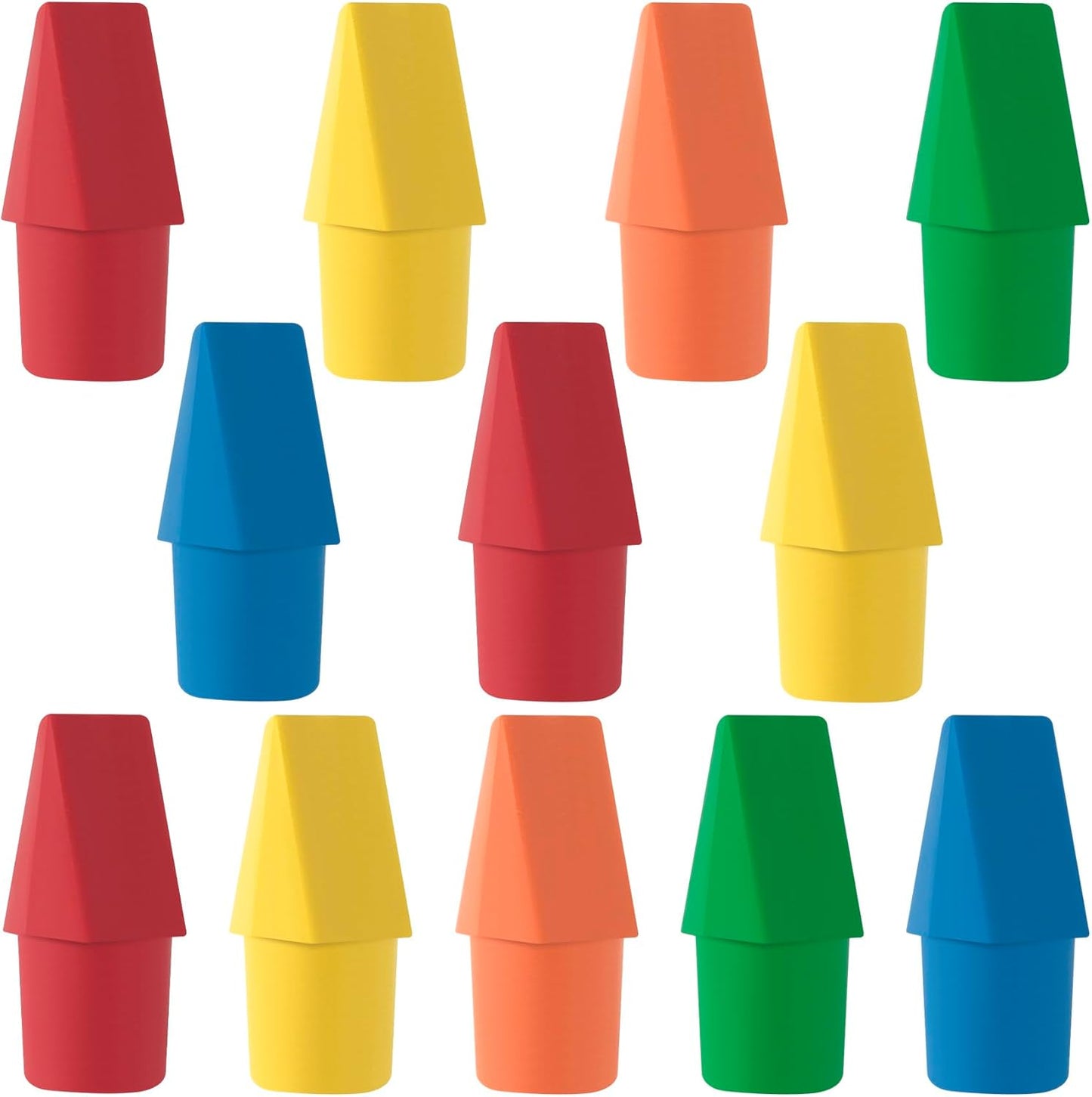 12 Pack Random Color Pencil Top Erasers, Halloween Pencil Topper Erasers, Fun Pencil Cap Erasers Bulks, School Supplies for School, Office, Classroom, Kid, Adults Painting Drawing