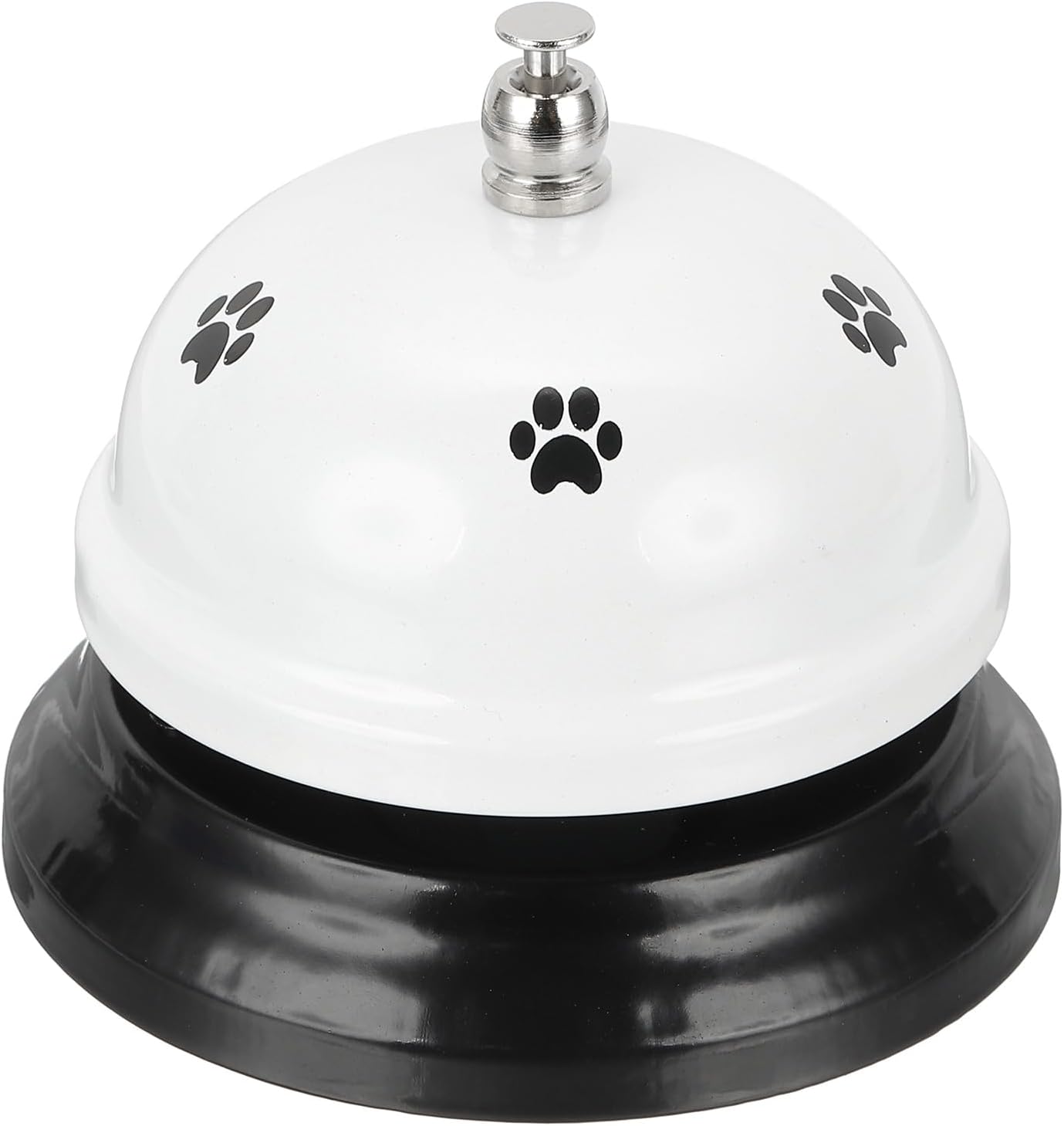 uxcell Desk Service Call Bell, 2.95 Inch Metal Dinner Service Bell Ring for Hotel Restaurant Reception Area and Wedding Party Events, White