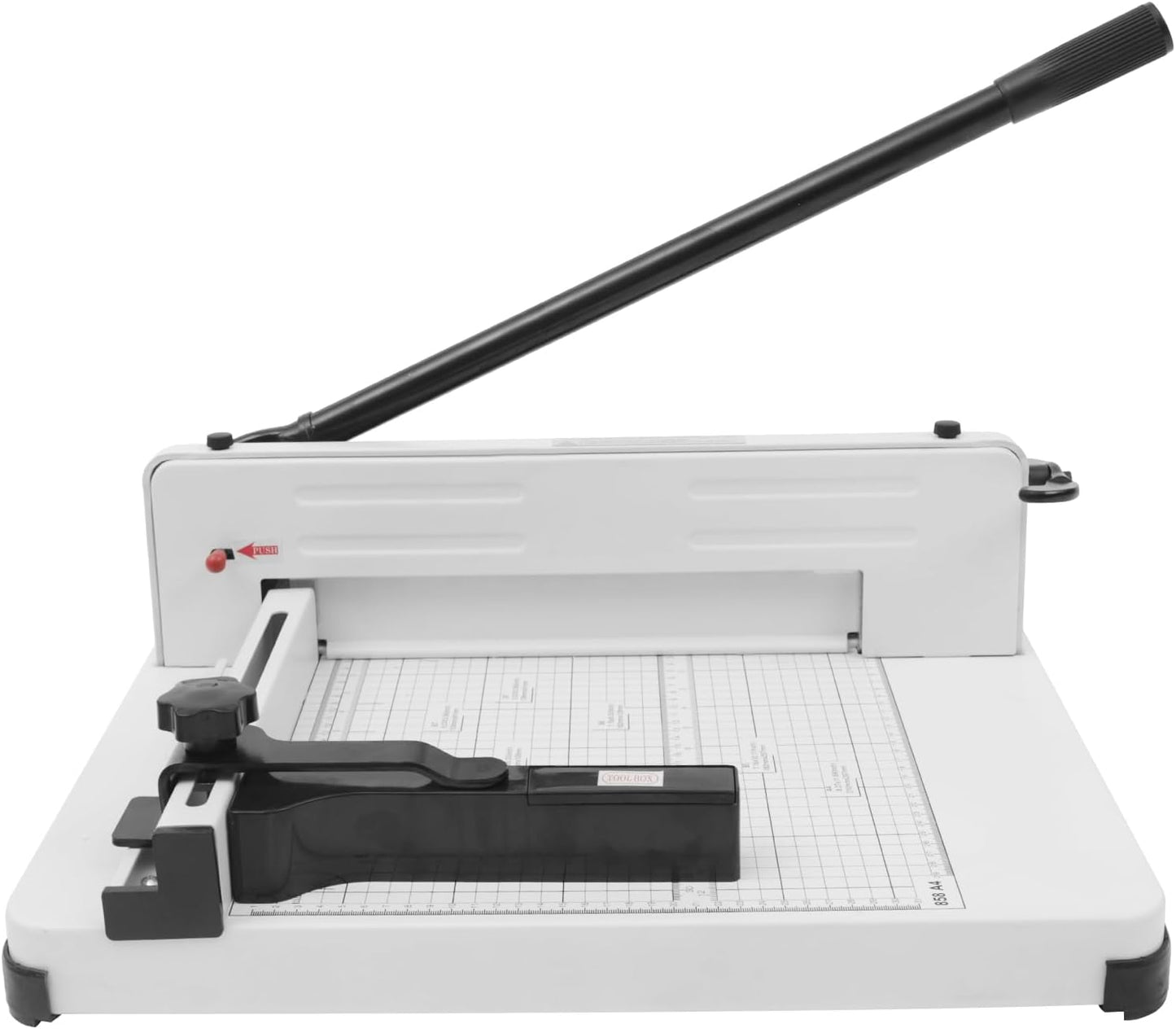 12" Guillotine Paper Cutter Heavy Duty Paper Cutter with Safety Lock Precision Paper Trimmers for 400 Sheets A4 B4 A5 B6 B7 Papers Slicer for Office School