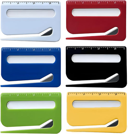 2025 Upgraded Envelope Opener with Magnifier, Letter Openers 6pcs