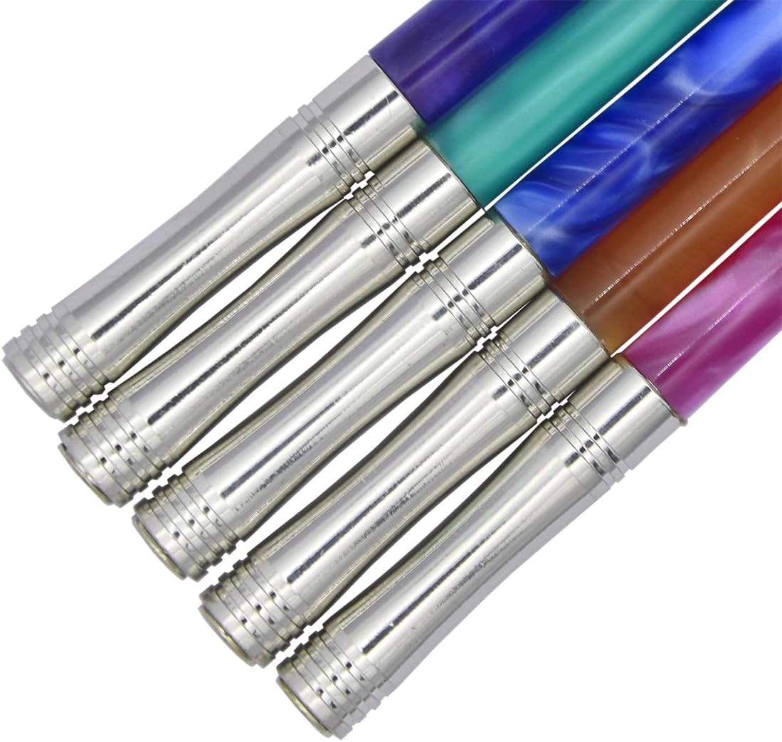 Gullor Resin Dip Pen Handcrafted Calligraphy Set with 33 Nibs for Art, Signatures, Drawing, Caligraphy Kits for Beginners (Brown)