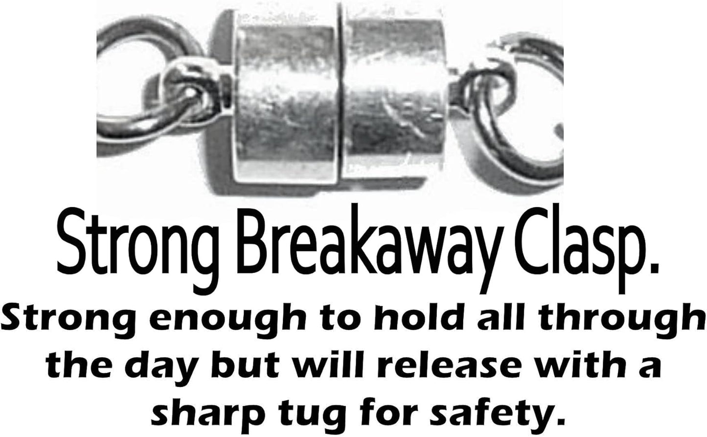 Hidden Hollow Beads Stainless Steel Chain Women's Lanyard, Strong Breakaway Clasp, Made in USA Teacher ID Badge Card Holder Keys Keyring