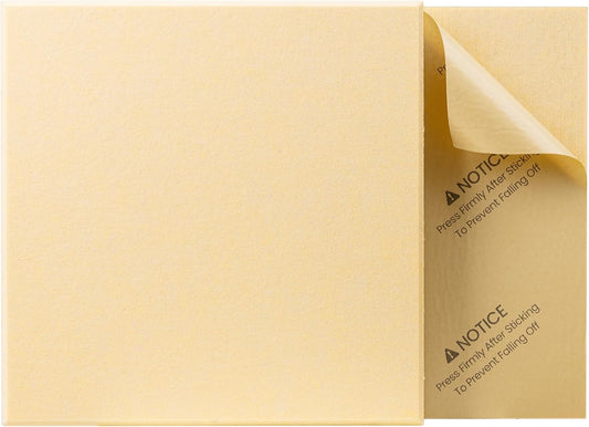 Sonicism 22 Pack Acoustic Wall Panels with Self-Adhesive, 12" X 12" X 0.4" Sound Proof Foam Panels, Decorative Soundproof Wall Panels, Sound Proof Absorbing Tiles for Home & Offices, Pale Apricot