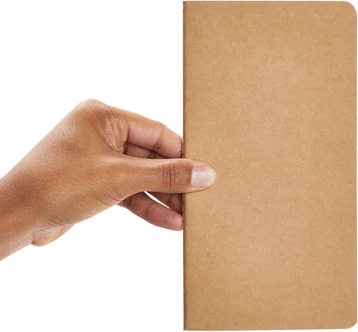 Paper Junkie Notebooks for School - 4.3 x 8.2 In, Kraft Brown, Pack of 48 - Lined Notebooks - Kraft Paper Journals for Note Taking & Journal Writing