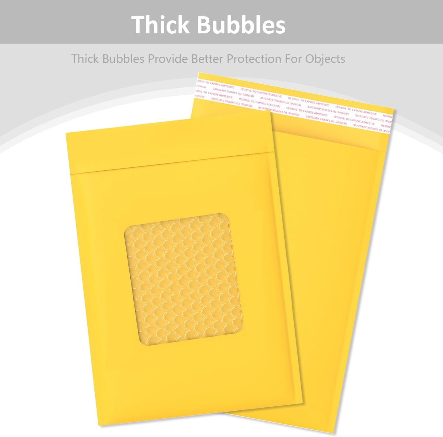 10.5’’ x 15’’ Yellow Kraft Bubble Mailers, Lightweight Padded Mailing Envelopes, Self Seal Kraft Envelopes Large Shipping Bags 25 pack