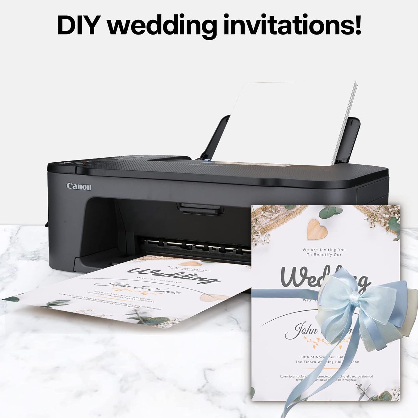 100 Pack White Blank Cardstock 5x7 Thick Paper，Goefun 80lb Flat Cards Stock Printer Paper for Invitations, Postcards, Photos, DIY Card Making