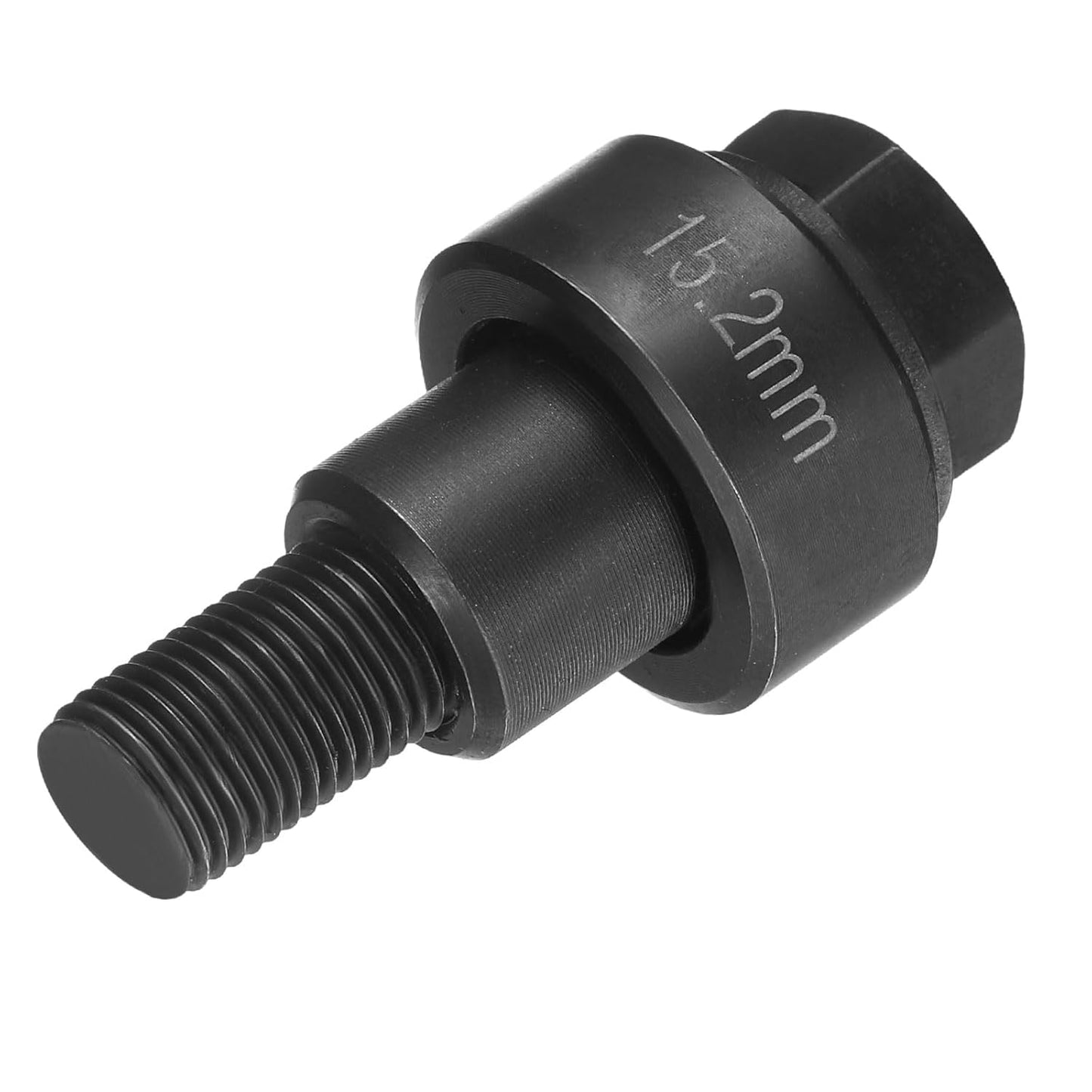 HARFINGTON Sheet Metal Punch Hole Punch 15.2mm Bearing Steel Precise Cutting Manual Knockout Kit with External Hex Shank for Metal Steel Plate Sink Stainless Steel, Black