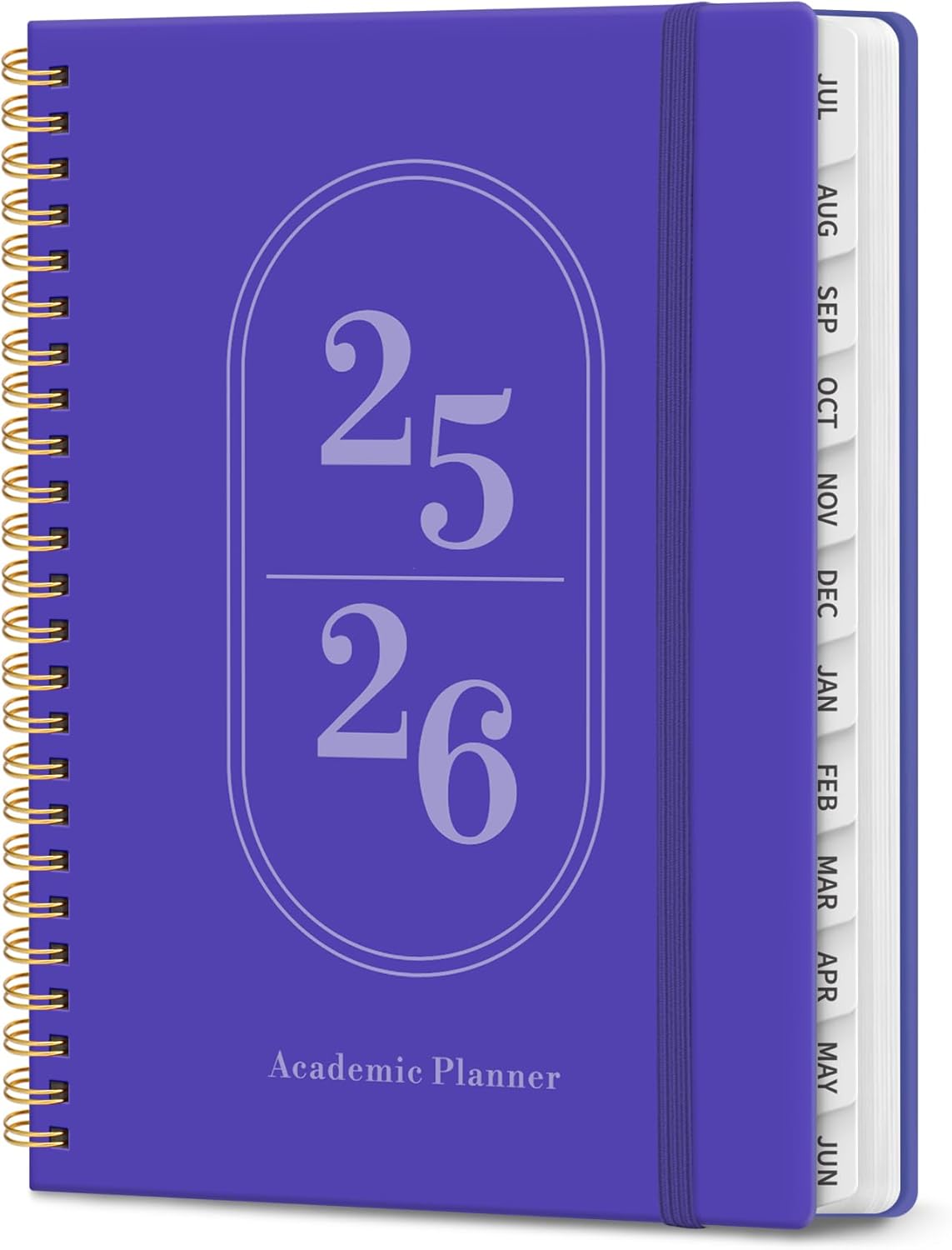 Planner 2025-2026, Academic Year Weekly and Monthly Calendar Planner, July 2025 - June 2026, Spiral Bound School Planning Tool, Perfect for Teacher, Student, Woman & Men - A5 (6.3" x 8.5"), Violet