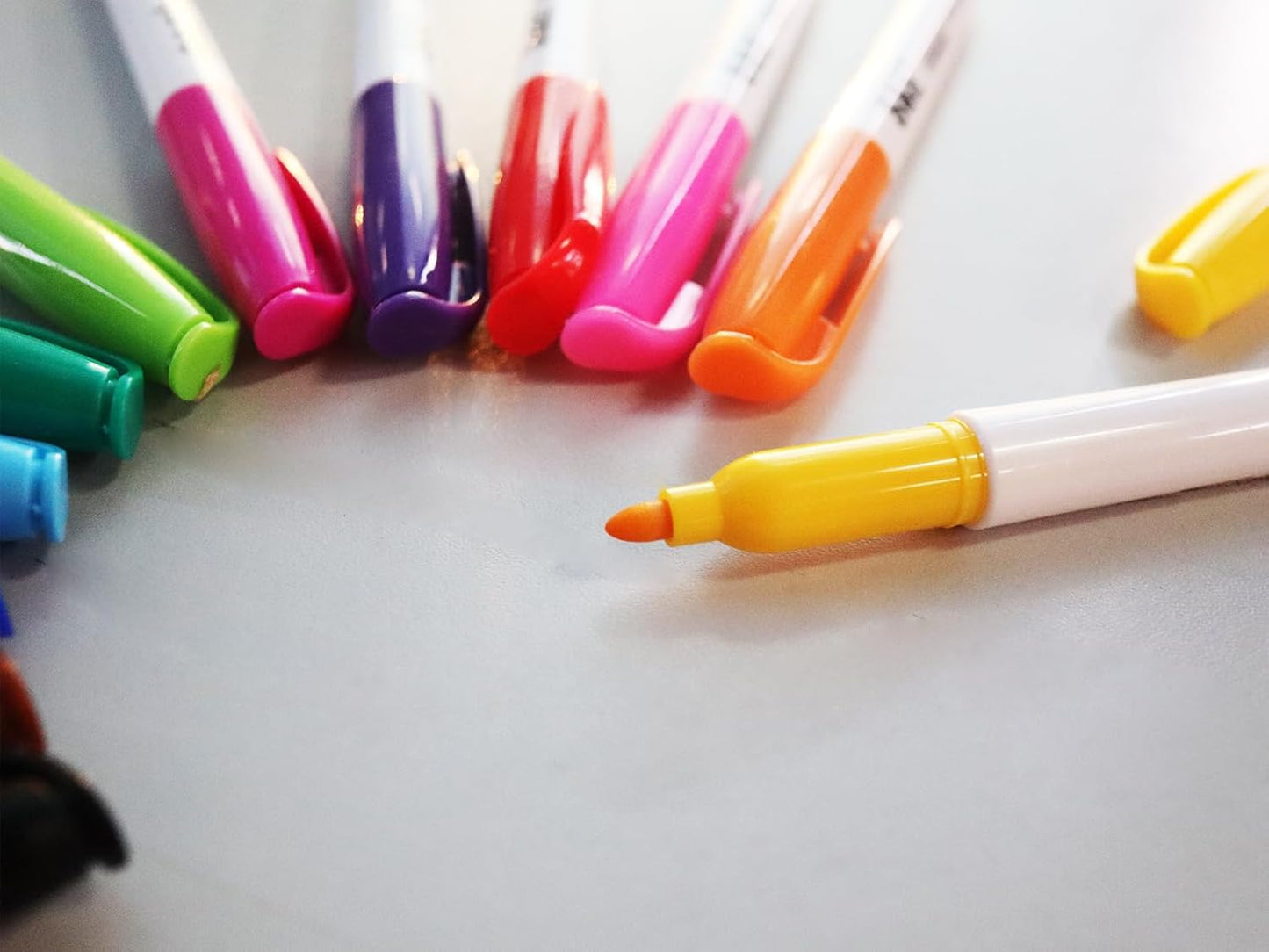 S & E TEACHER'S EDITION 96 Pcs Dry Erase Markers Colored markers for Kids 12 Assorted Colors with Low-Odor Ink Colored Whiteboard Markers for School, Office, Supplies