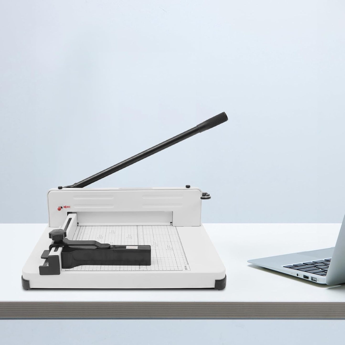 12" Guillotine Paper Cutter Heavy Duty Paper Cutter with Safety Lock Precision Paper Trimmers for 400 Sheets A4 B4 A5 B6 B7 Papers Slicer for Office School