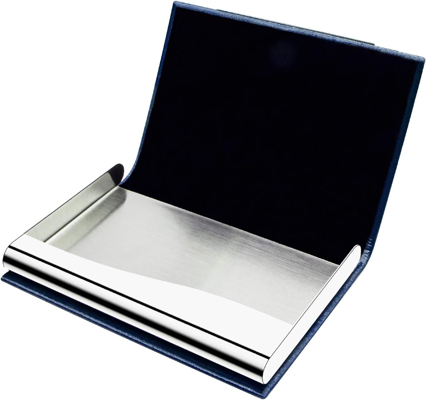 Padike Business Card Holder, Faux Leather Wallet with RFID Protection, V-Blue, Unisex