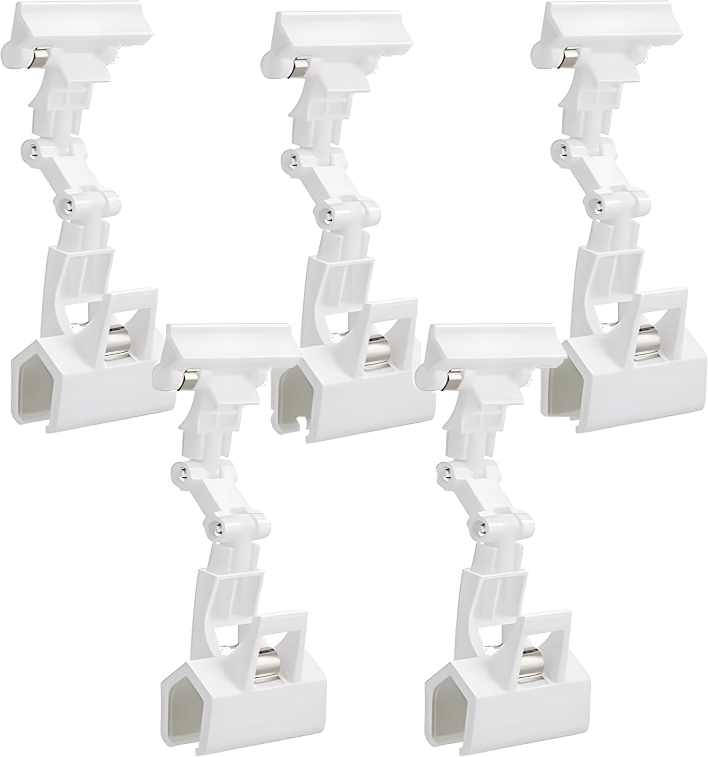5pcs Sign Clips Clip Holder Sign Holder Clip Paper Holder for Table Top Clip On Sign for Paper Holder Computer Monitor Handy Artist Supplies Holder(5pcs White)