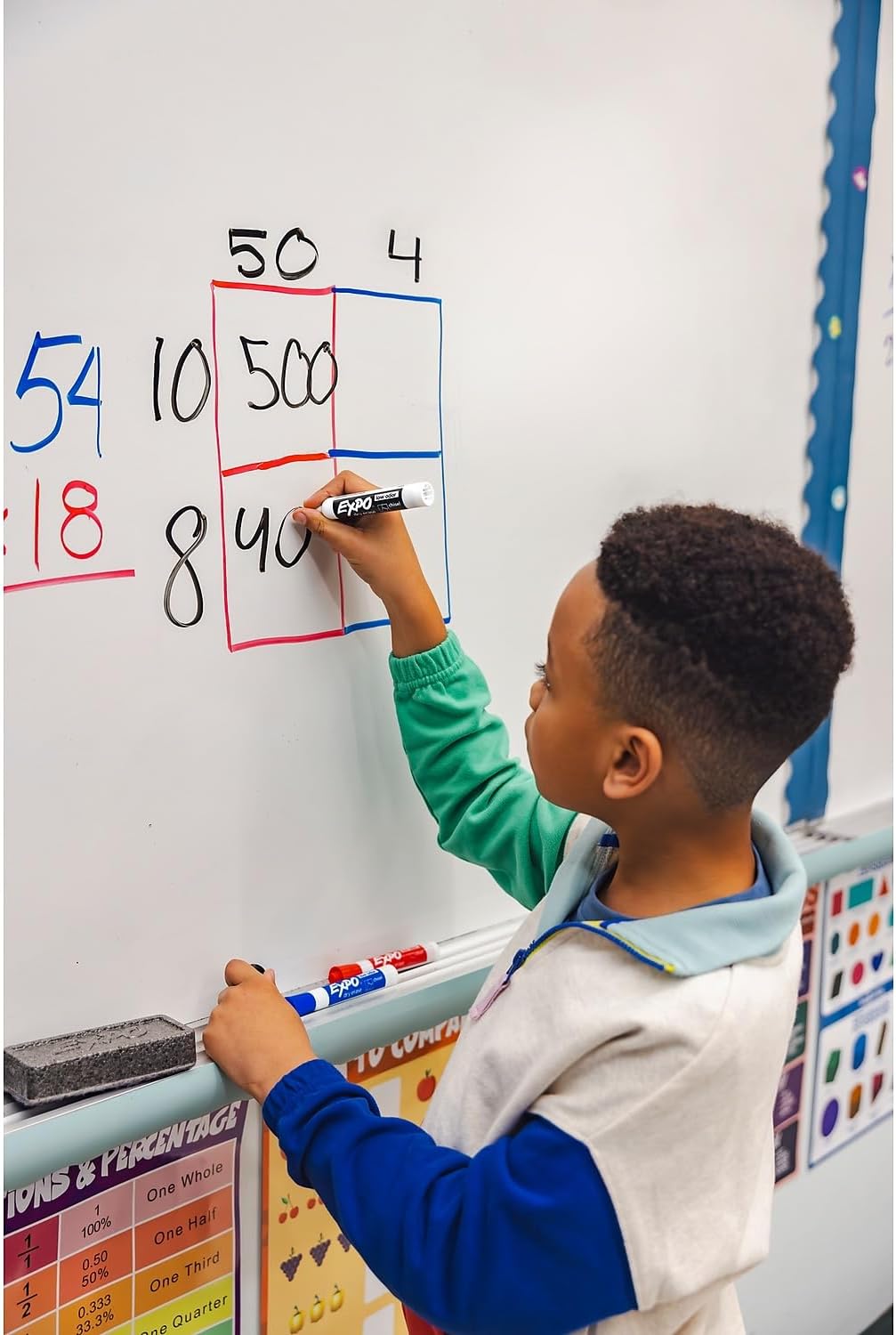 EXPO Low Odor Dry Erase Markers Chisel Tip Assorted Colors 16 Count