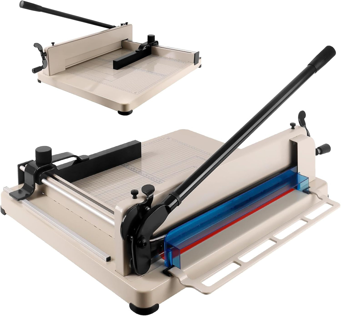 Heavy Duty Guillotine Paper Cutter, Professional Large Paper Trimmer with Safety Lock, Precision Cutting, Guillotine Style Paper Cutter for Office, School and Workshop (17 inch for A3)