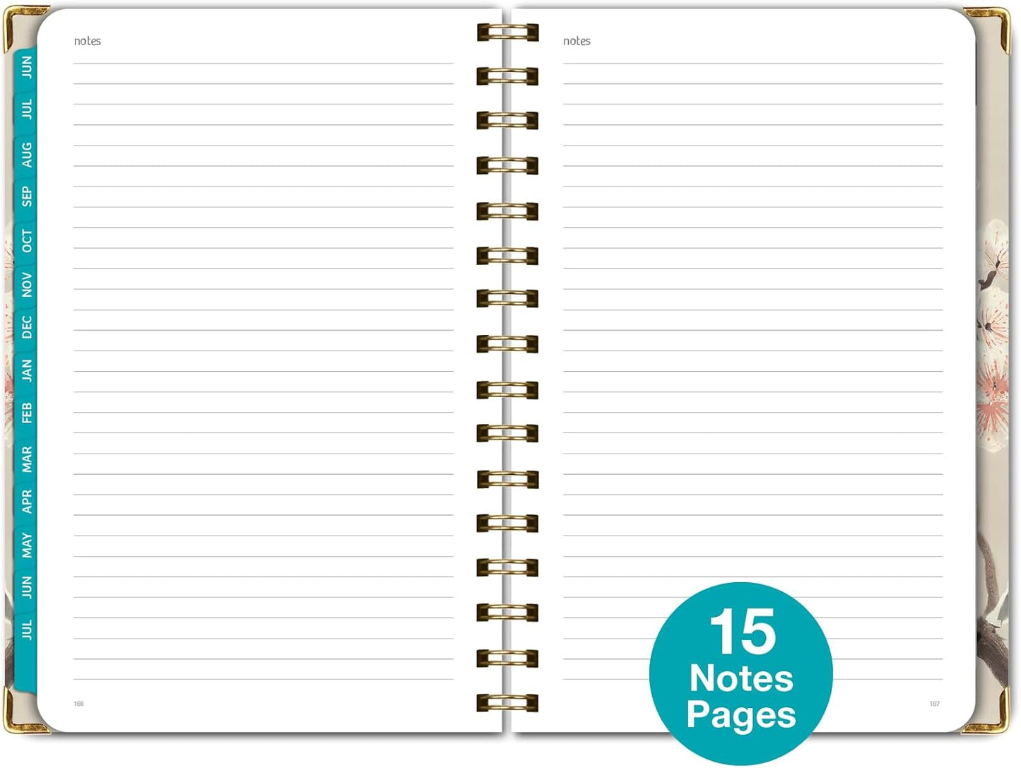 HARDCOVER Academic Year 2025-2026 Planner: (June 2025 Through July 2026) 5.5"x8" Daily Weekly Monthly Planner Yearly Agenda. Bookmark, Pocket Folder and Sticky Note Set (Orchid)