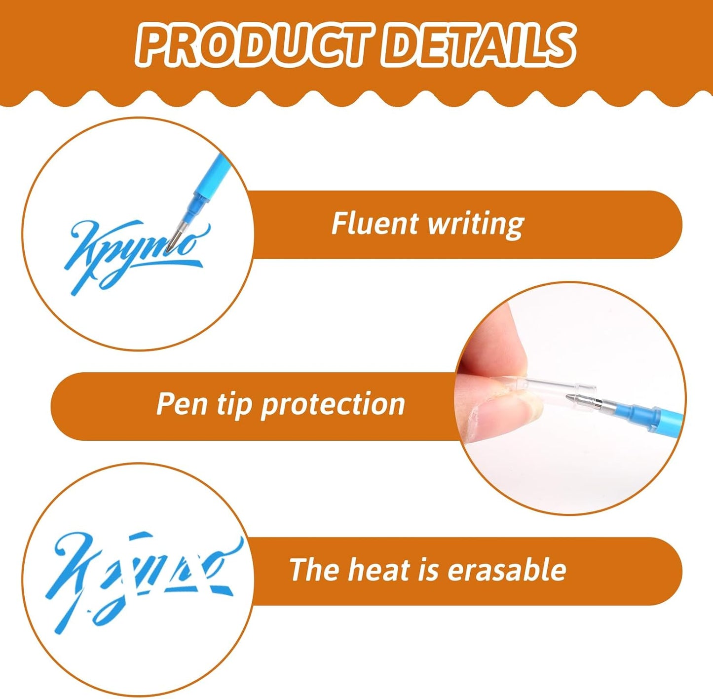 0.7 mm Erasable Gel Ink Pen Refills Compatible with Frixion Friction, Smooth Writing Multicolor Retractable Fine Point Pen Refill for School Office Home Art (4 Colors, 16)