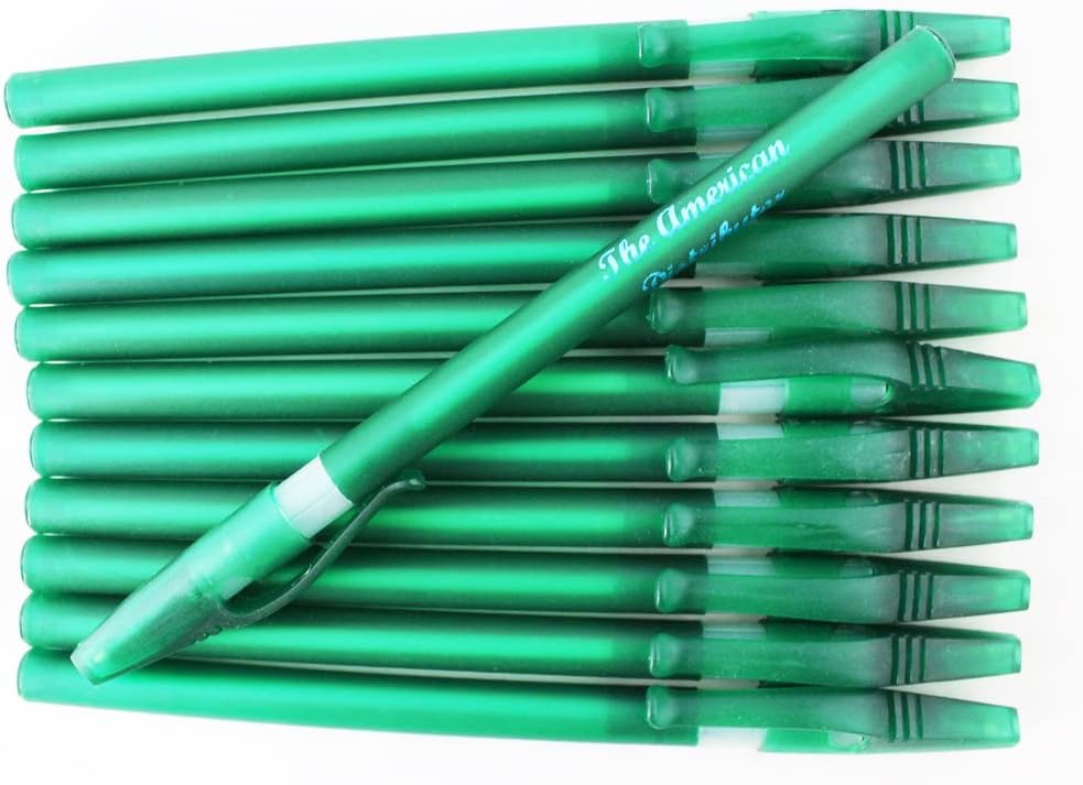 ezpencils - Personalized - Solid Green Colored body with a white Silicone Gripper - Willowy Pens - Free Personalization