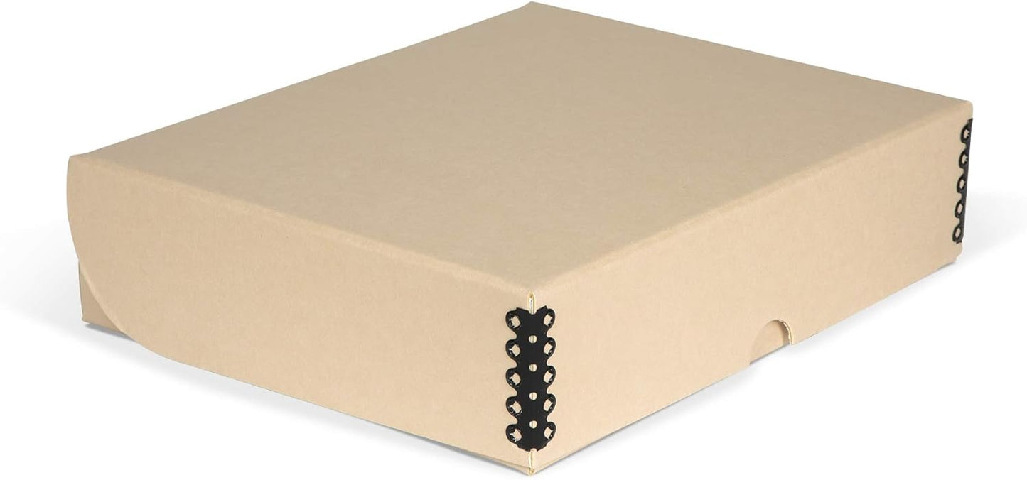 Gaylord Archival Tan Clamshell Preservation Box - 10 1/4W x 15 1/4L x 3" H