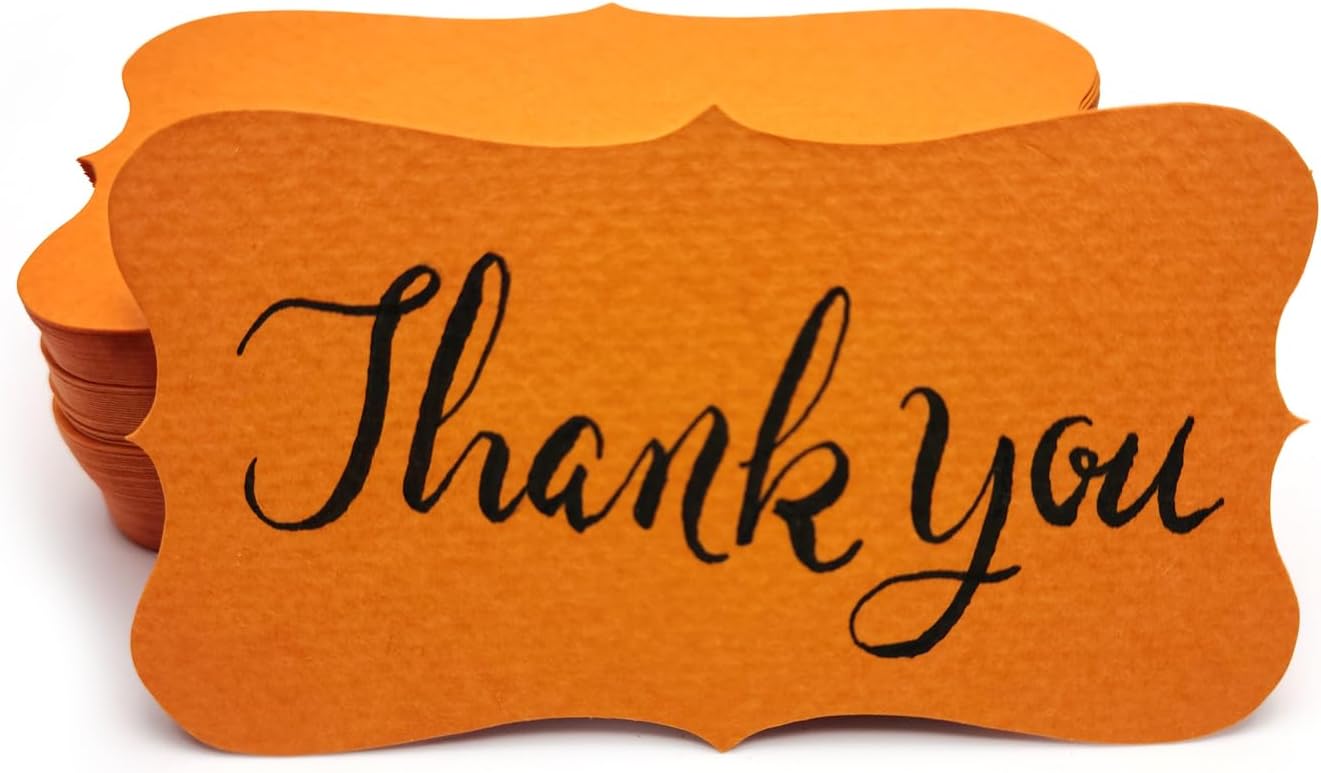 PPAPPAPPIYO color index cards (100) Paper 3.5inx2in-Blank (Orange)