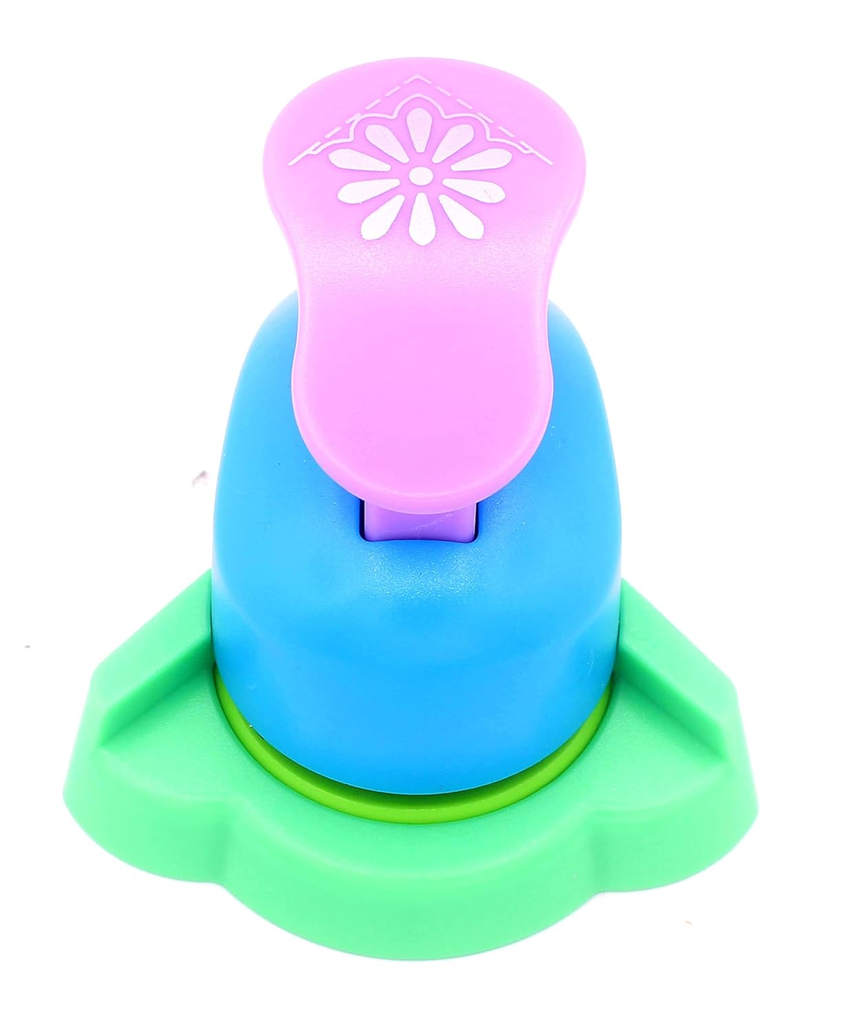 Hollow Corner Embossing Puncher - Right-Angle Lever Punch (Chrysanthemum)