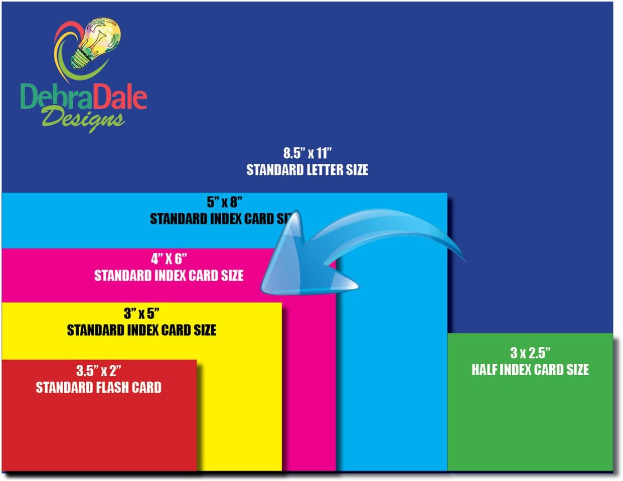 Artistic Flair 250-Pack Ruled Index Cards - 4"x6" - 140# Premium Cardstock with Paint Splatter Design - Elegantly Boxed - Made in USA