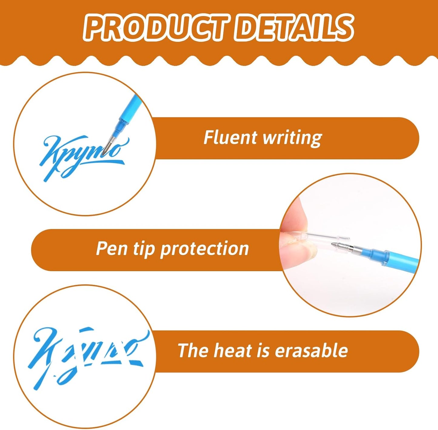 0.7 mm Erasable Gel Ink Pen Refills Compatible with Frixion Friction, Smooth Writing Multicolor Retractable Fine Point Pen Refill for School Office Home Art (4 Colors, 40)