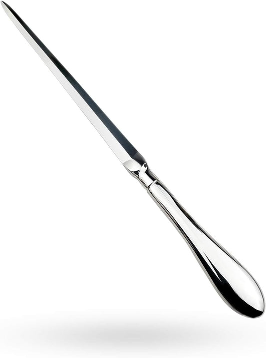 Silvery Letter Opener, Envelope Opener Knife Metal Letter Opening Knife, Paul Revere Paper Cutting Knife, 9 inches (1 Pack)