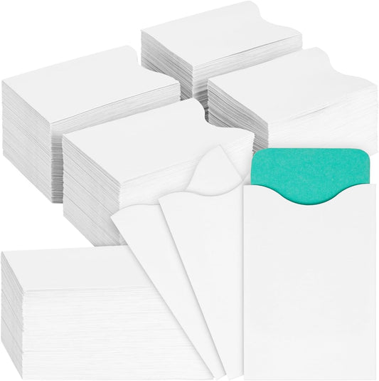 Stockroom Plus Credit Card Envelopes - 3.5 x 2.3 in, White, 500 Count - Key Card Sleeves & Hotel Holders - Tear-Resistant Sleeves