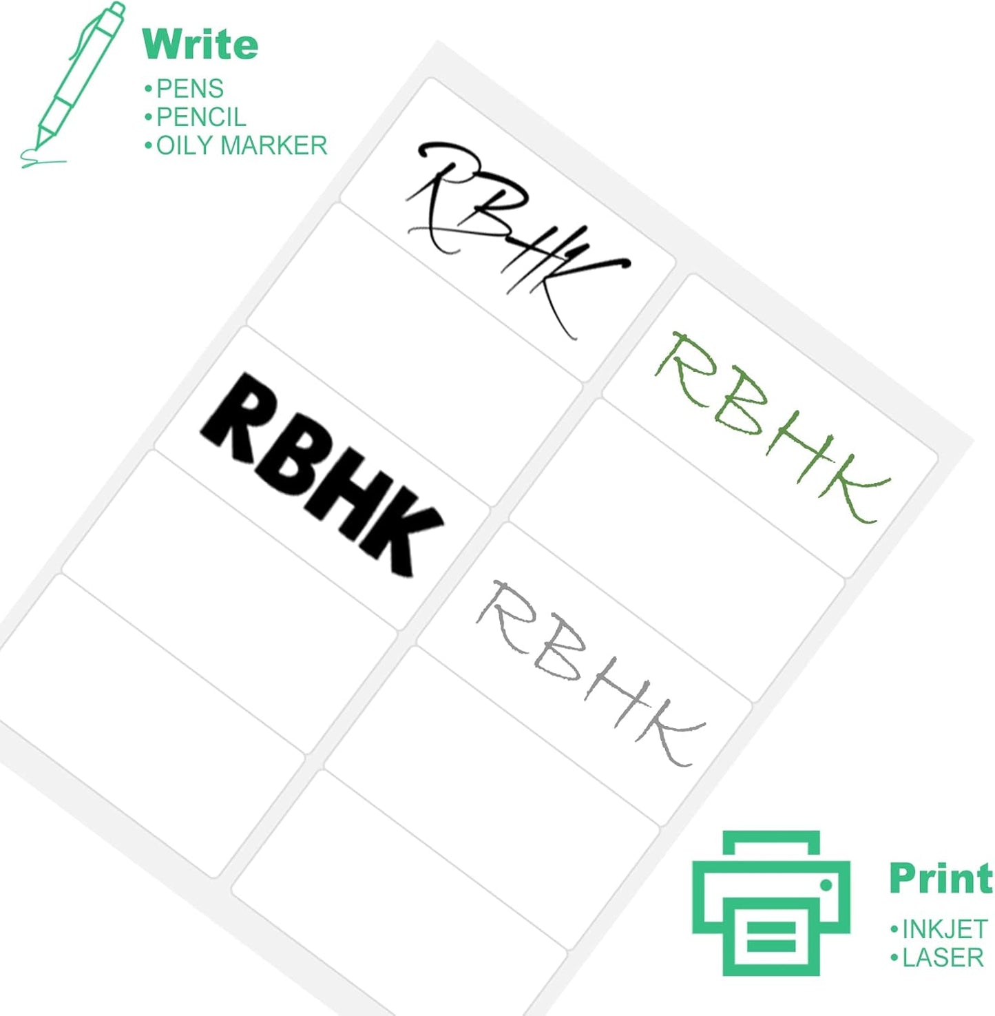 10 per Page Labels, Blank White Permanent Adhesive Shipping Address Labels for Laser/Ink Jet Printer, 2" x 4", 10-UP Labels (100 Sheet, 1000 Labels)