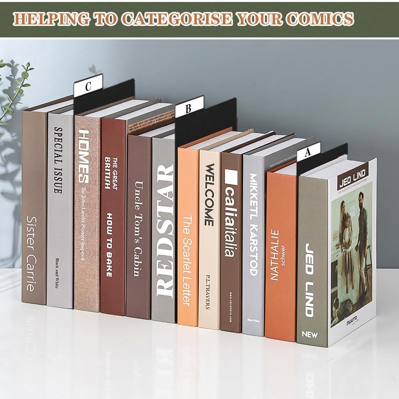 150 Pieces Comic Book Dividers with Tabs,Patient Divider Cards,Card Dividers Comic Book Boards for Storage Boxes 11.22 X 7.24 Inche