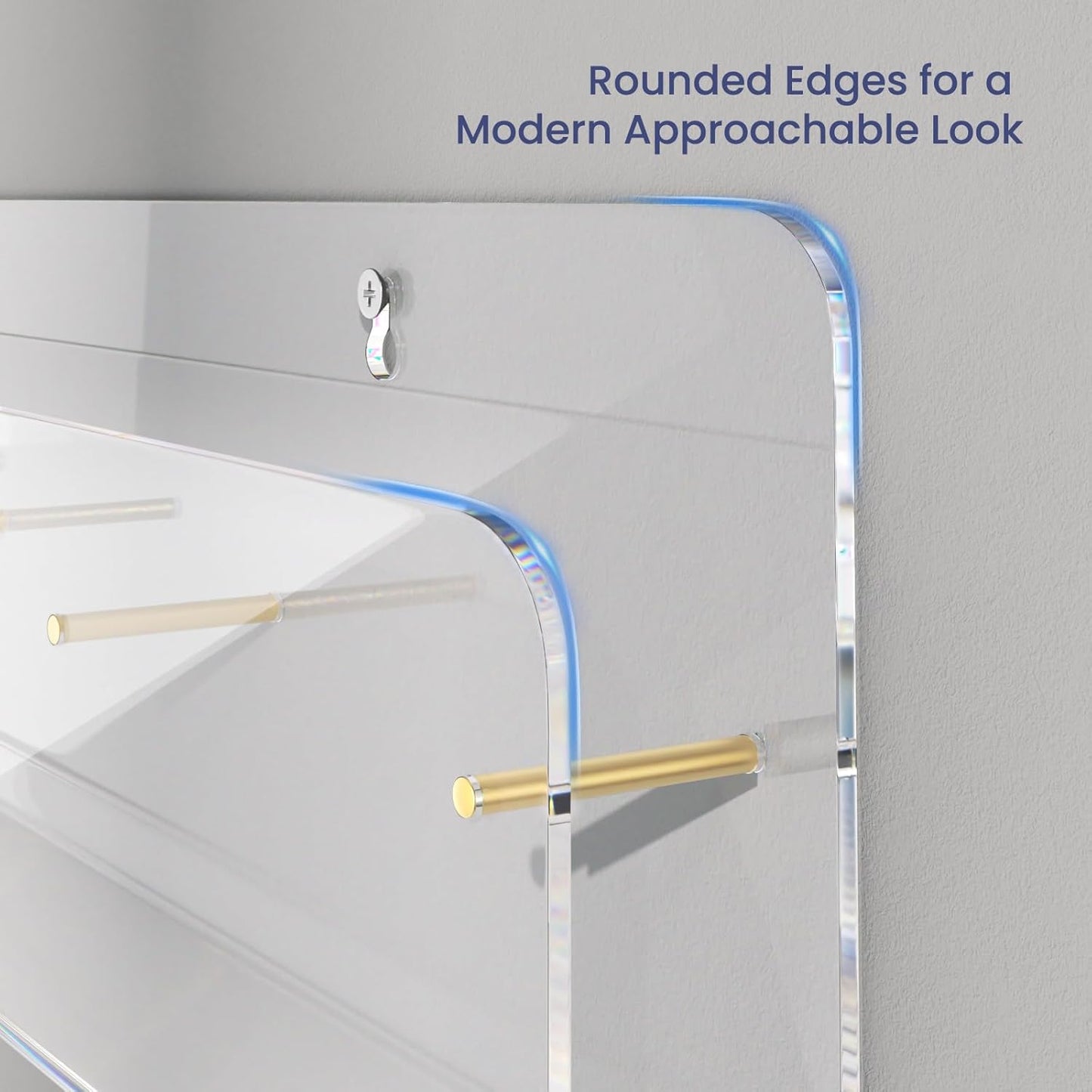 HIIMIEI Brochure Holder Wall Mount, 2-Pack Acrylic Modular Flyer, Pamphlet Display Stand with Magnetic Brass Bolts, Dual Installation Options, and Designed for Schools, Studios, and Community Spaces