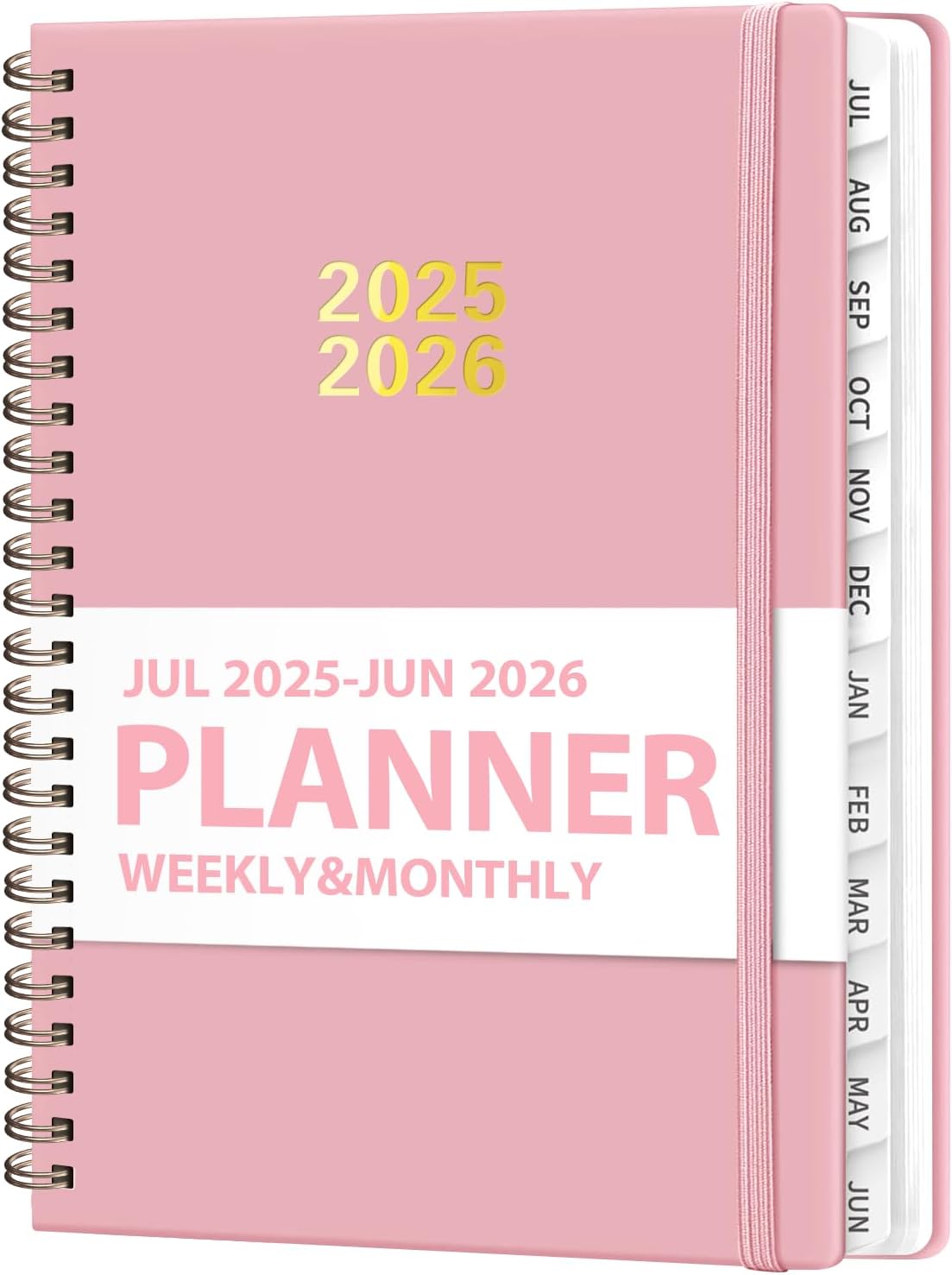Planner 2025-2026, Weekly and Monthly Calendar Academic Planner (July 2025 - June 2026), Hardcover Teacher School Student Agenda with Tabs, Ideal for School Office Supplies, A5 (6.3" x 8.5")