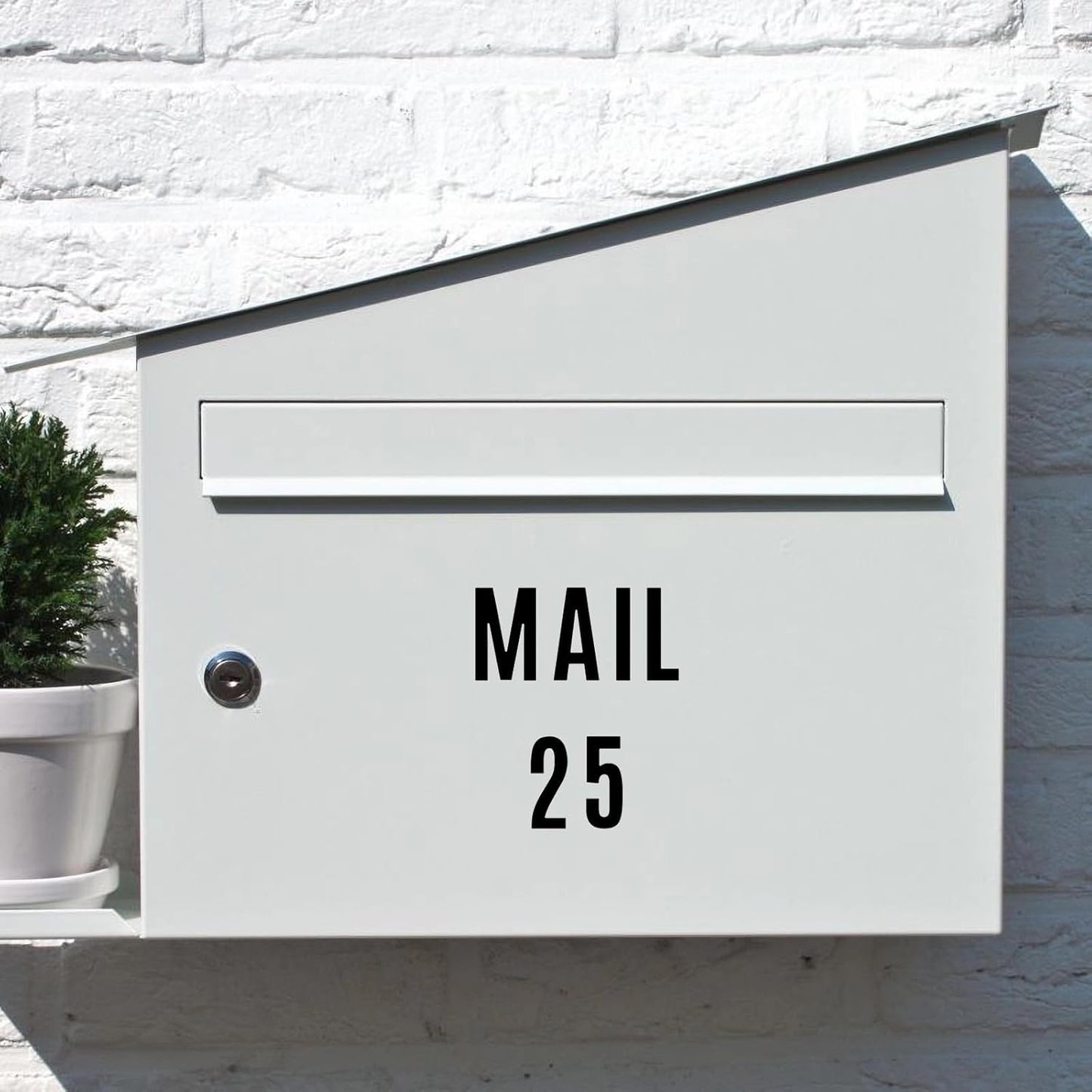 10 Sheets Letter Number Stickers, 1 inch Vinyl Self-Adhesive Alphabet Stickers, Mailbox Numbers, Cup Labels, Holiday Party Decoration (Black, 1 inch)