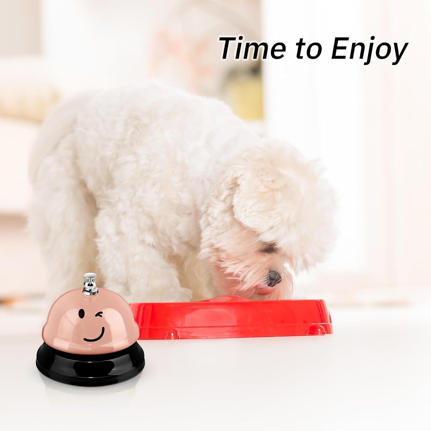 Tudomro 6 Pcs Call Service Dinner Bell for Desk Classroom Metal Smile Face Bell 3 Inch Diameter Anti Rust for Hotel Restaurant Office School Kitchen Bar(Vintage Colors)