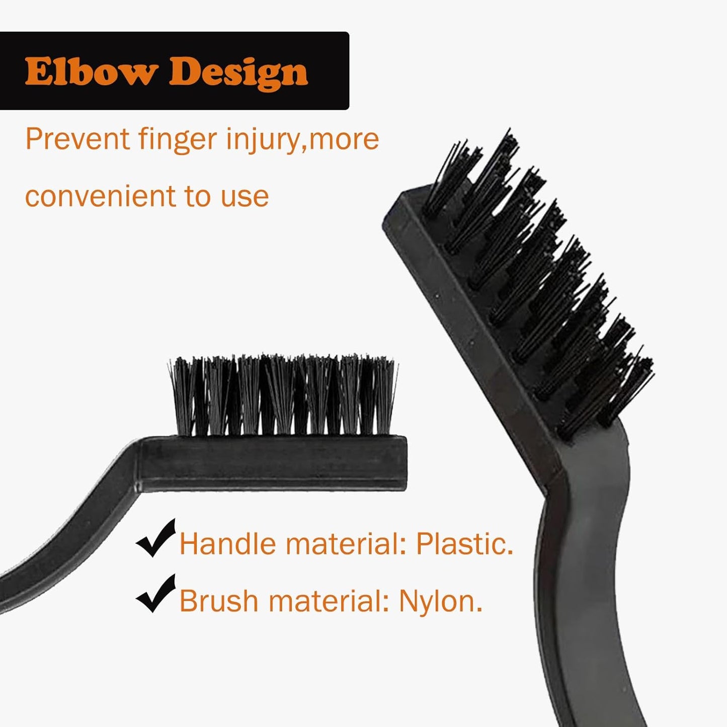 10PCS Anti Static ESD Cleaning Brush Kit, Keyboard PCB Motherboards Circuit Boards Electronic Devices Tool Set, Black
