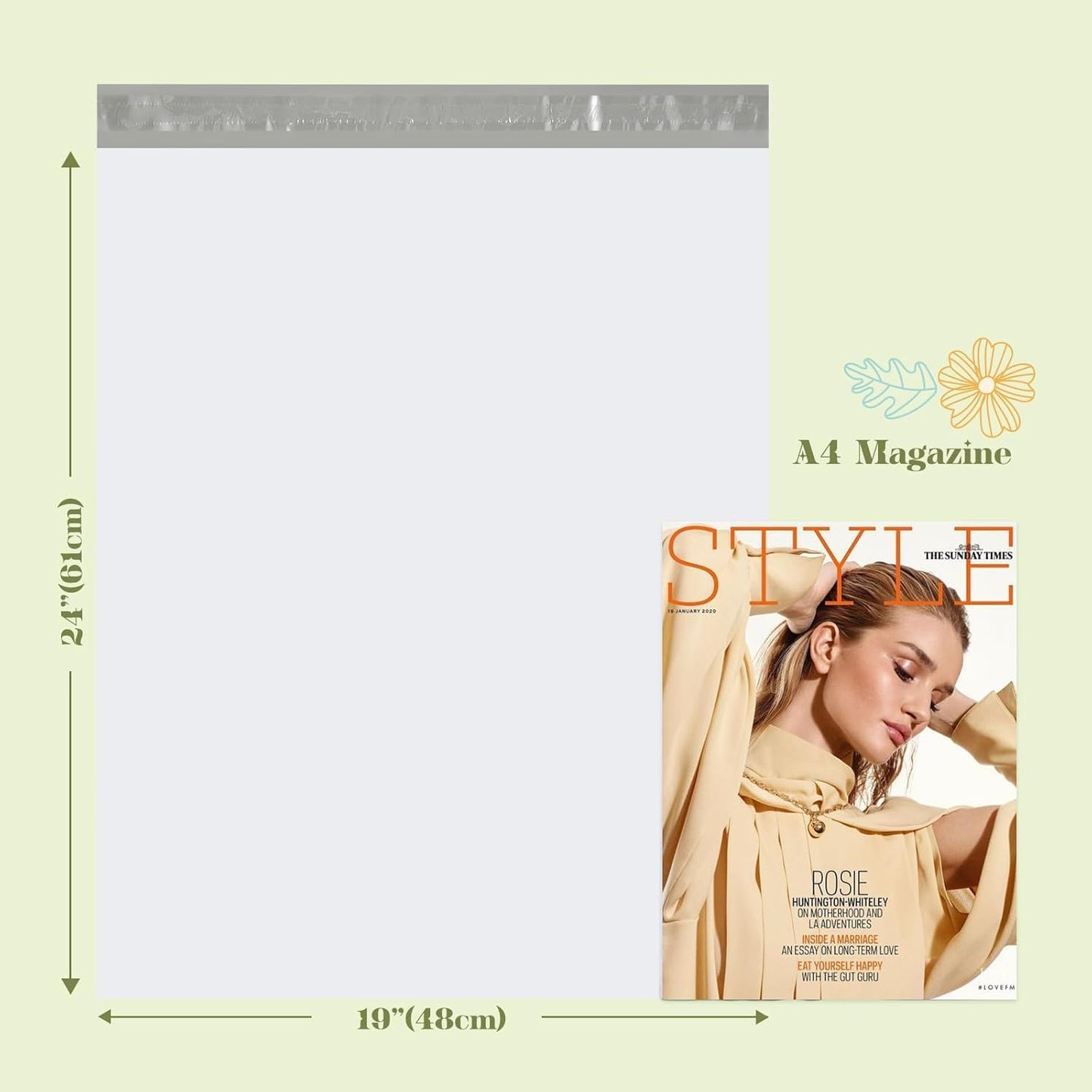 Fuxury Poly Mailers 19x24 Inch 600 Pack, Bulk Shipping Bags for Clothing, Strong Adhesive Shipping Envelopes for Small Business Suppliers,Waterproof Mailers Poly Bags Mailing Envelopes White