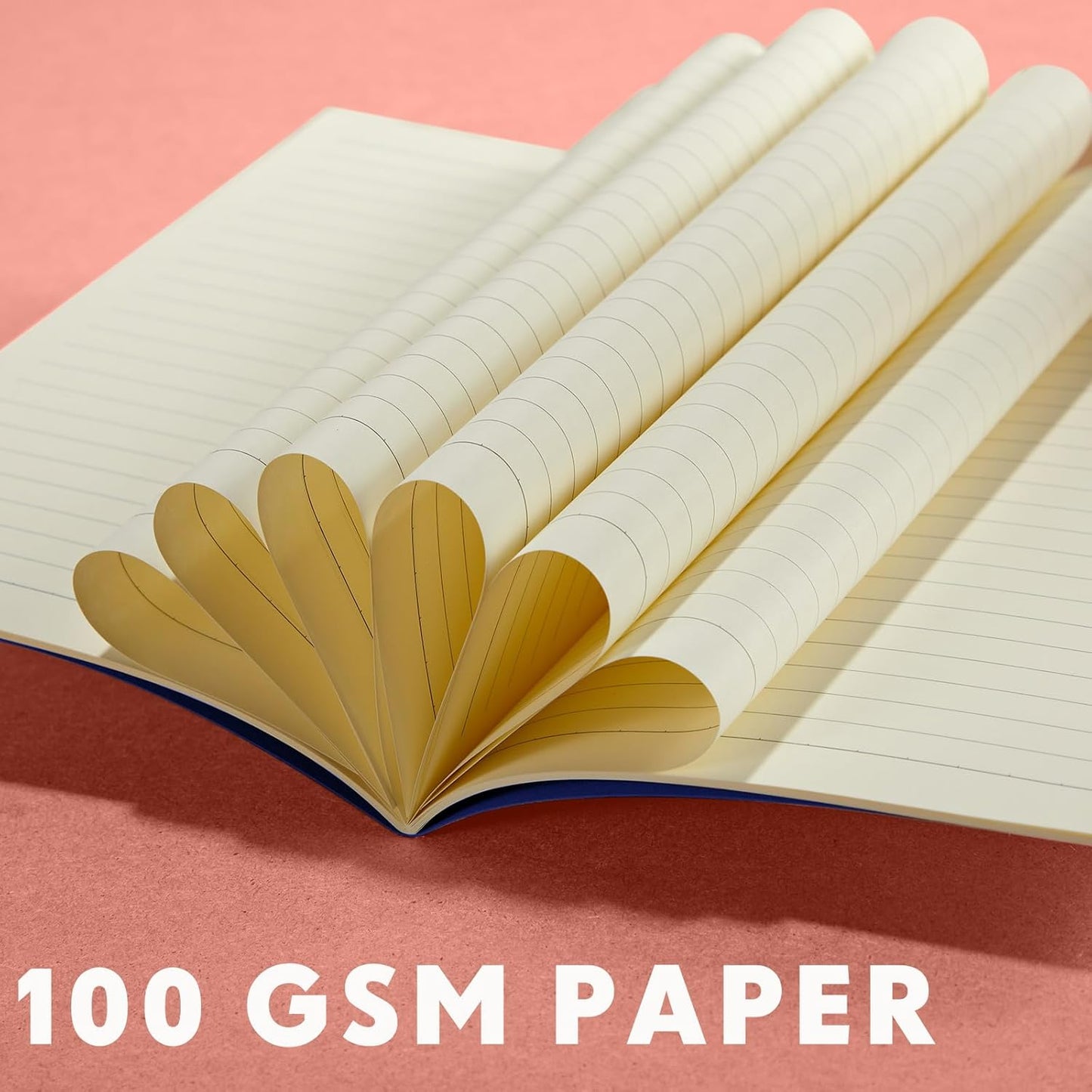 100 Pcs Kraft Notebook Journals 5.5 Inch x 8.3 Inch A5 Softcover Notebooks Bulk for Writing Sketch Office Notepad with 60 Pages 30 Sheets (Multicolor,Lined)(Bright Color,Notebook, Lined)