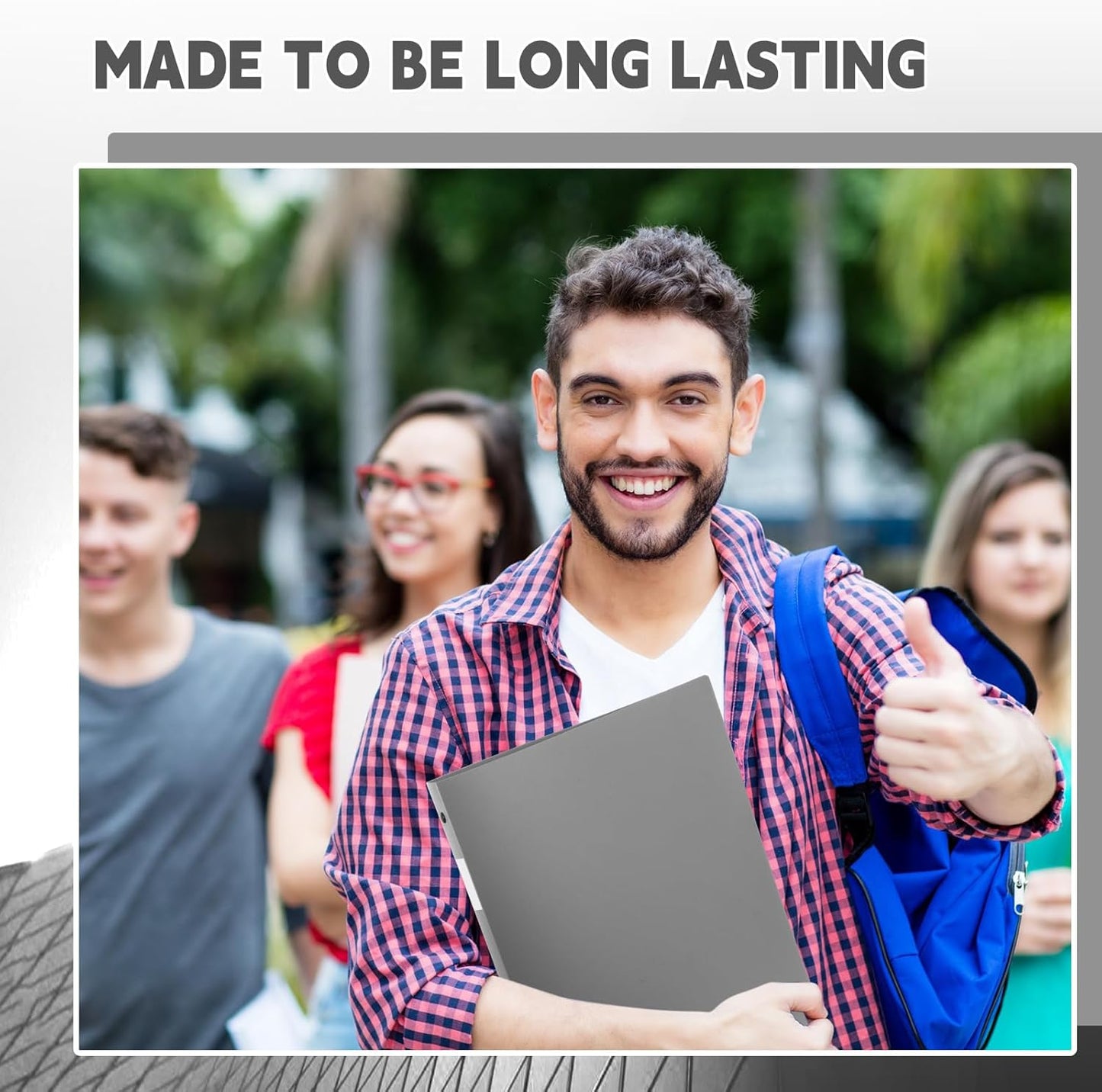 12 Pcs 1 Inch 3 Ring Plastic Binder Flexible Binders Bulk Fits Letter Size 8.5'' x 11'' Paper Holds up to 225 Sheets with 1 Pockets Versatile Binder for School Office Home (Gray)