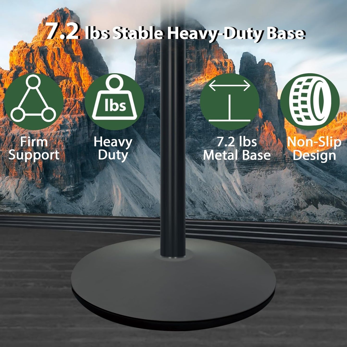 Heavy Duty Sign Holder Stand 11x17in Pedestal Poster Stand Adjustable Floor Standing Sign Stand with Safety Corner for Advertisement / Display (Black)