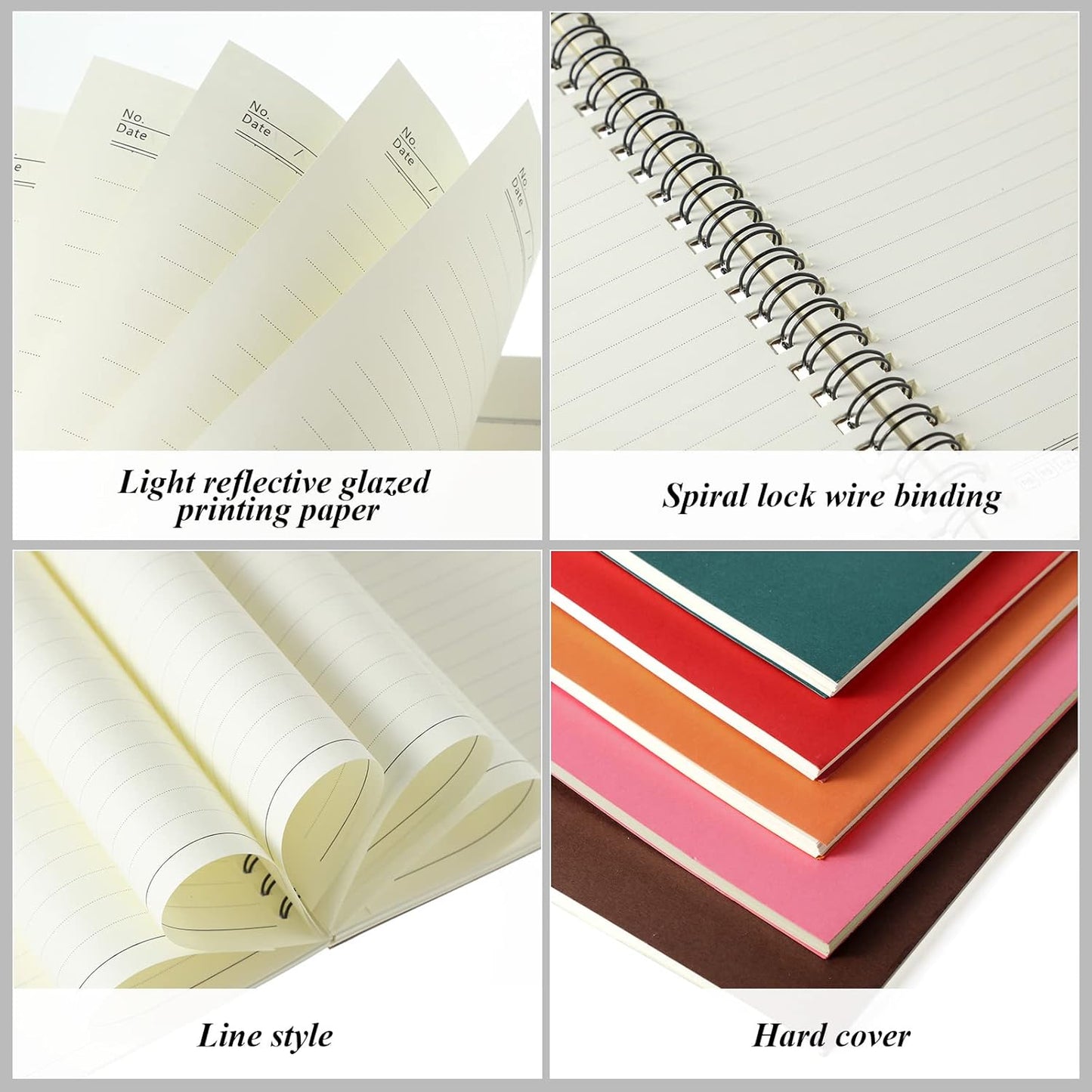 12 Pack Small Spiral Notebook A5 Lined College Ruled Spiral Journal Notebook 5.5 x 8.3 Inch Kraft Cover, 120 Pages for Work Students Office Business(Multi Colors)