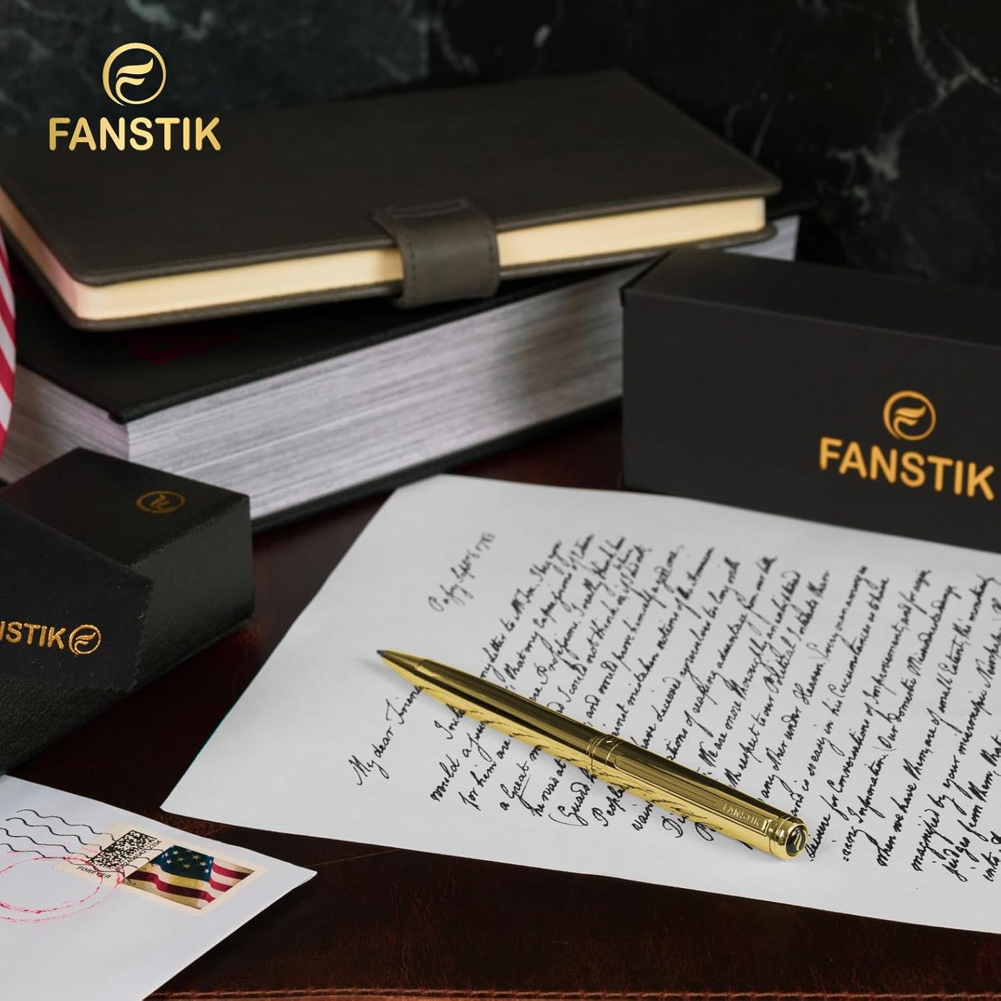 Gold Luxury ballpoint Pen (Made In USA) fancy gift set for women, Real 24K Gold Plating, Professional executive pen gift set for men (Lux BallPoint Gld)