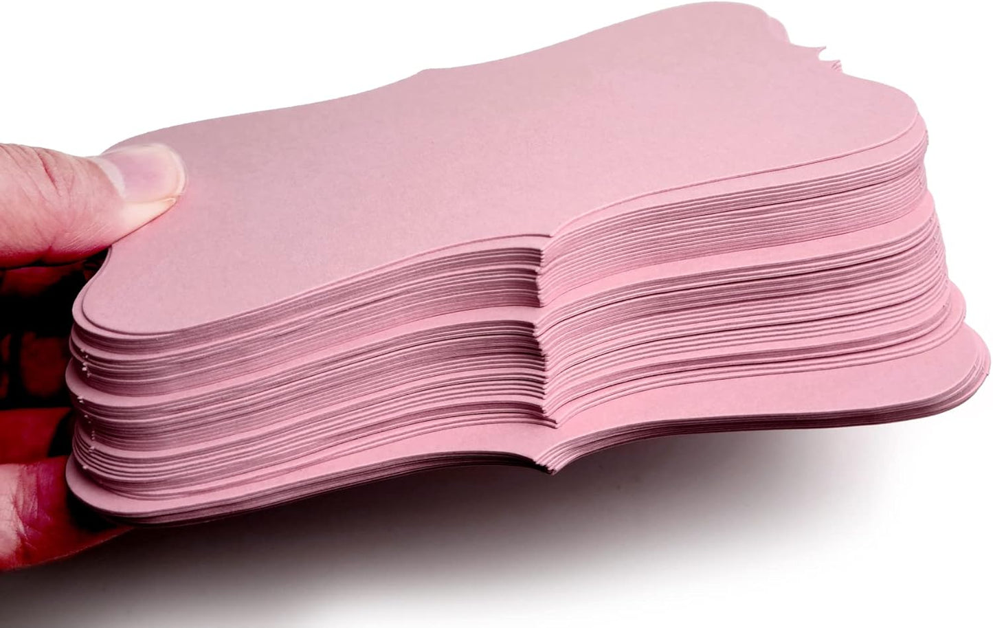 PPAPPAPPIYO 3x5 Pink index card stock/Set of 50 Blank index cards 350gsm (rose pink)