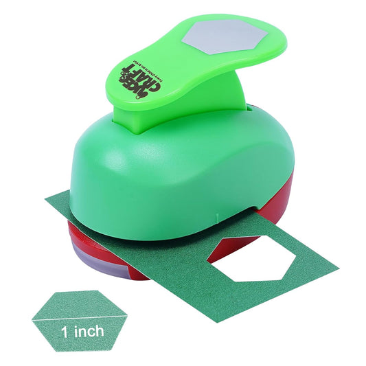 Hexagon Paper Punch, 1 Inch Hexagon Punches for Paper Crafts, Hole Punch for Making Scrapbook Layout, Memory Books, Wedding Cards, Journals, Gift Tags, Homemade Confetti