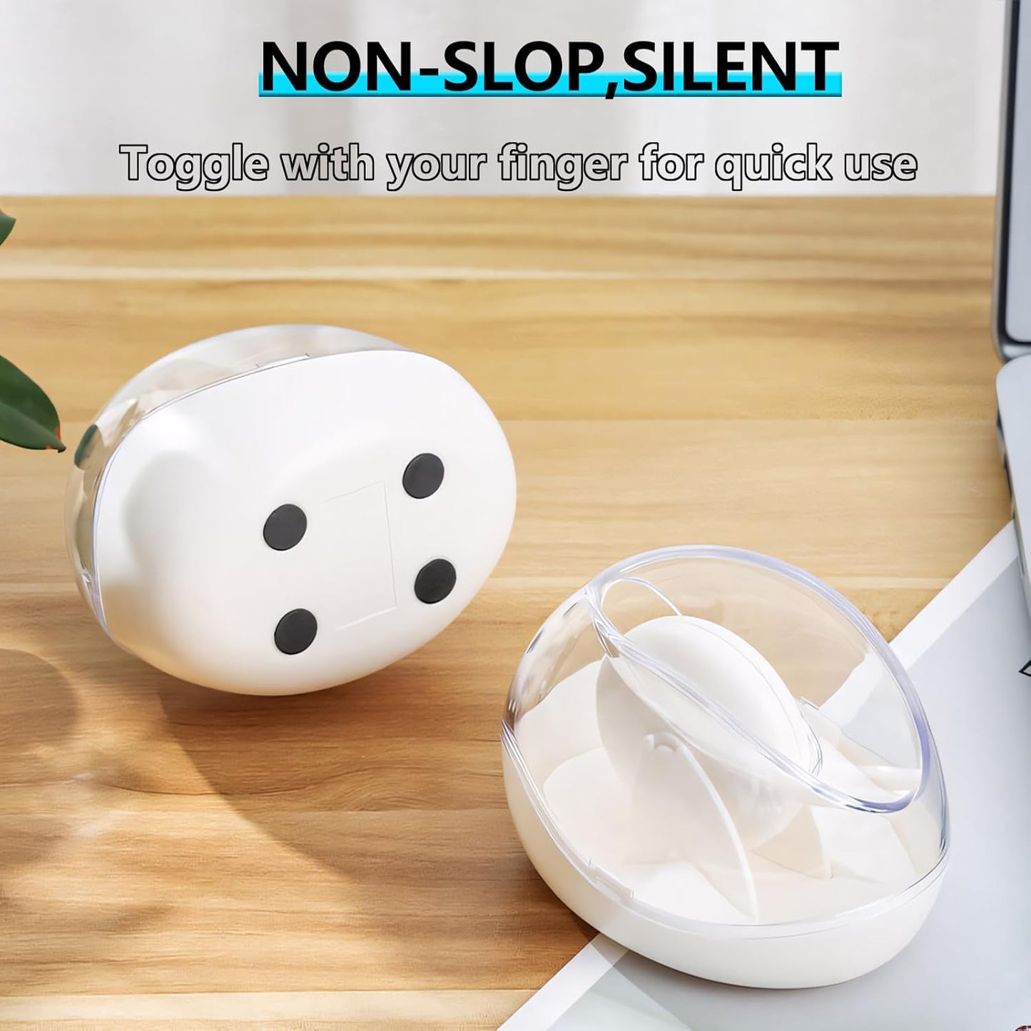 2 Pack Paper Clip Holder,Magnetic Paper Clip Holder for Desk, Non-Slip Stability Design, Unique Magnetic Design for Neatness, Cute Office Supplies for Desk Organizer