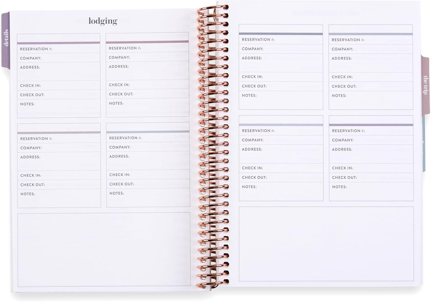 Erin Condren A5 Travel Journal Vacation Planner, For Planning Your Next Trip and Journaling Your Adventures, Traveler's Collage Cover, Tabbed Sections for Added Organization, Stickers Included