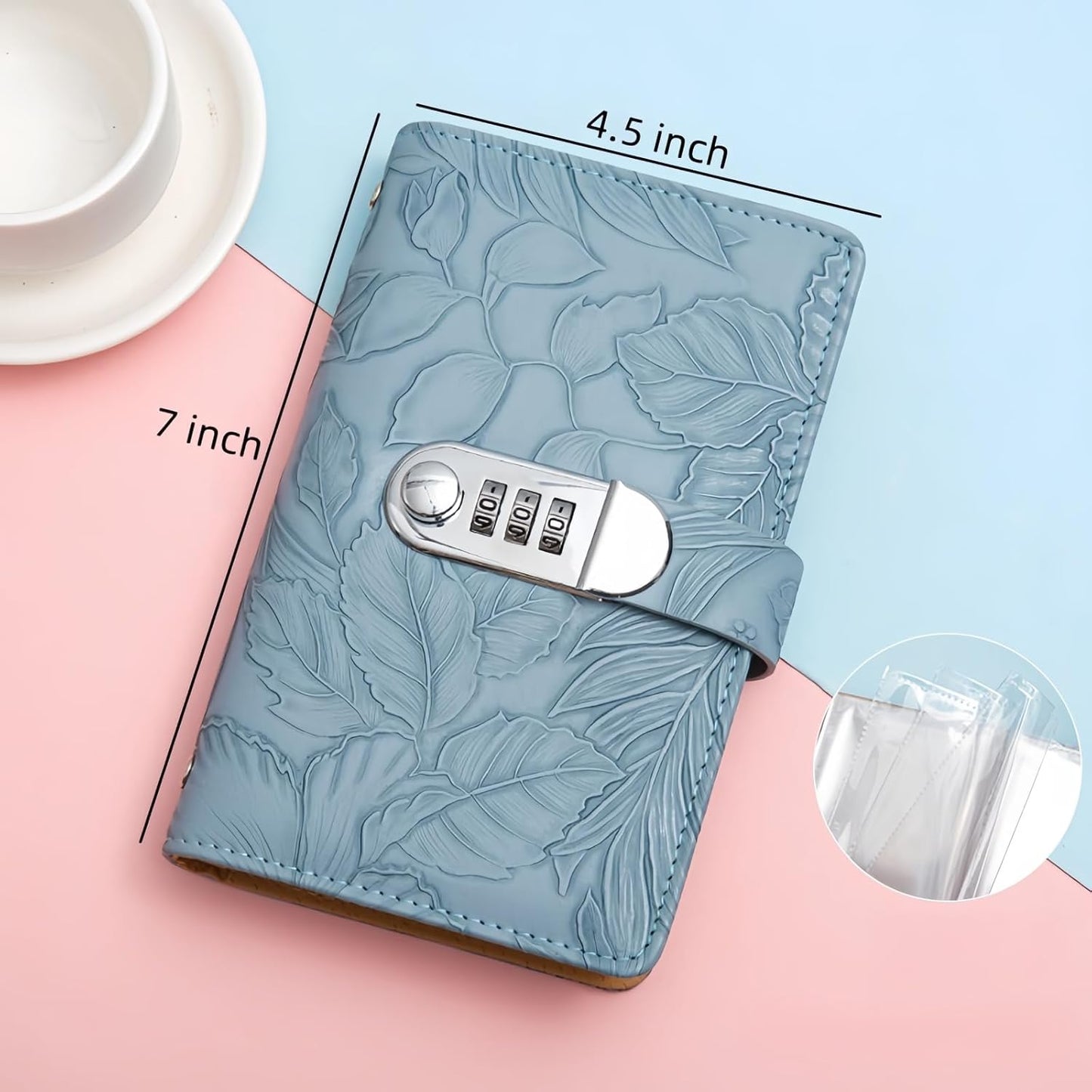 100 Envelope Challenge,Savings Challenges Book with Envelopes, Money Saving Binder Successfully Reach Your Savings Goals (Blue-B)