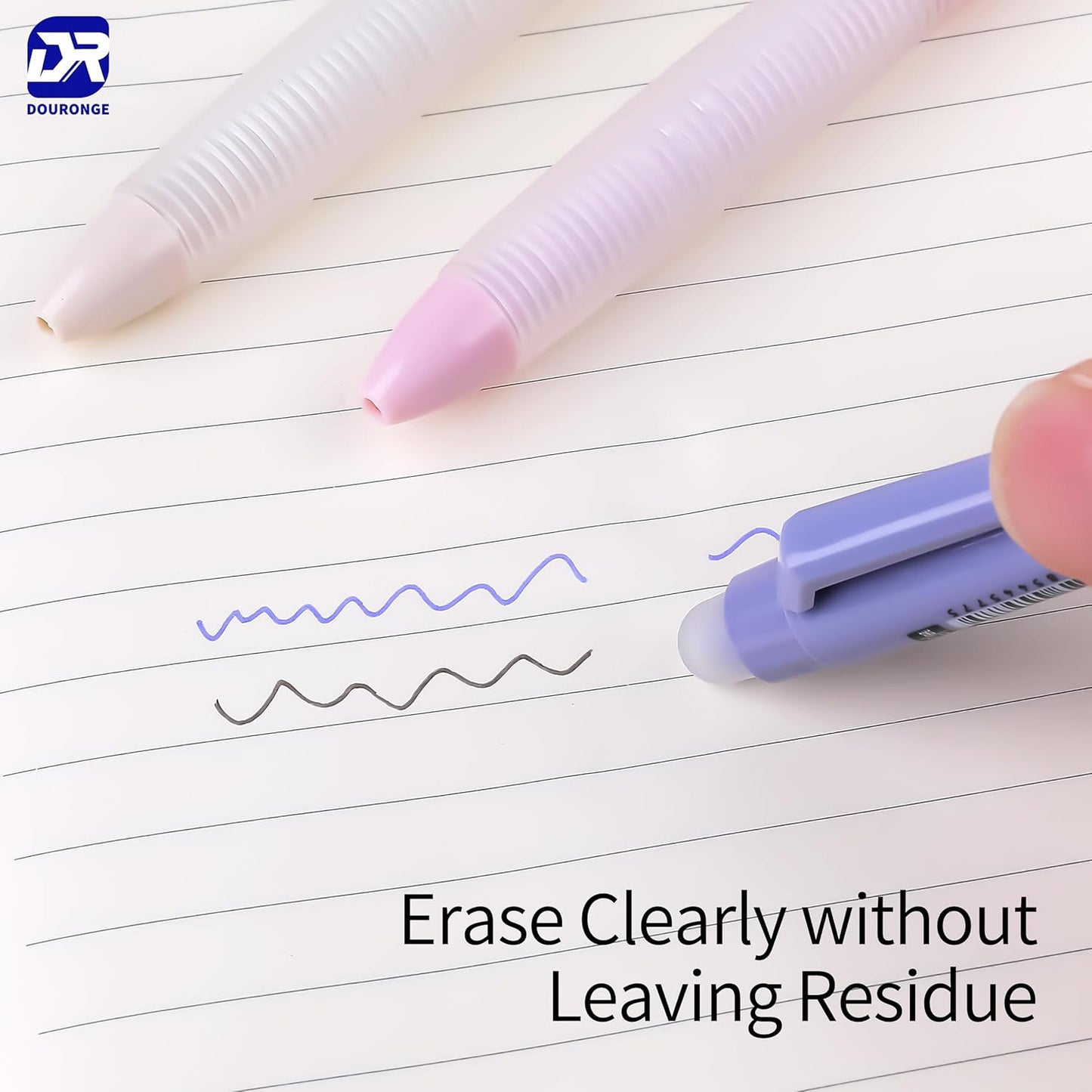 Erasable Gel Pens, SOft Grip, 0.5mm Fine Point, 12-Color Set, Heat & Friction Erasable, Smudge-Free Ink for School, Office, Bullet Journal, Exams & Left-Handed Writers, Refillable, 12-Pack